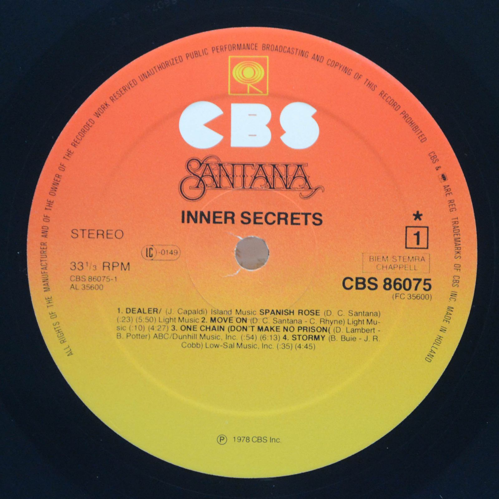 Santana — Inner Secrets, 1978