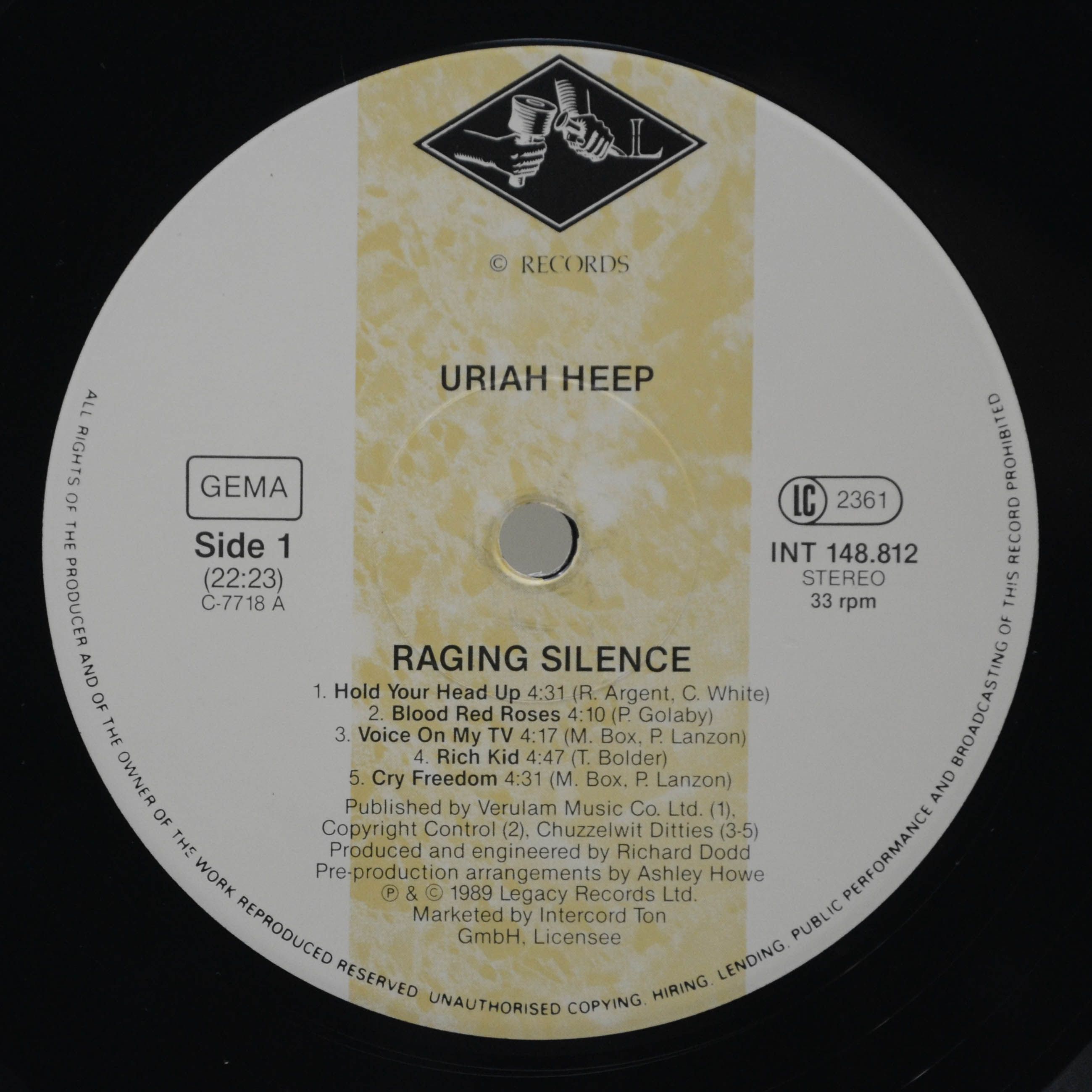Uriah Heep — Raging Silence, 1989