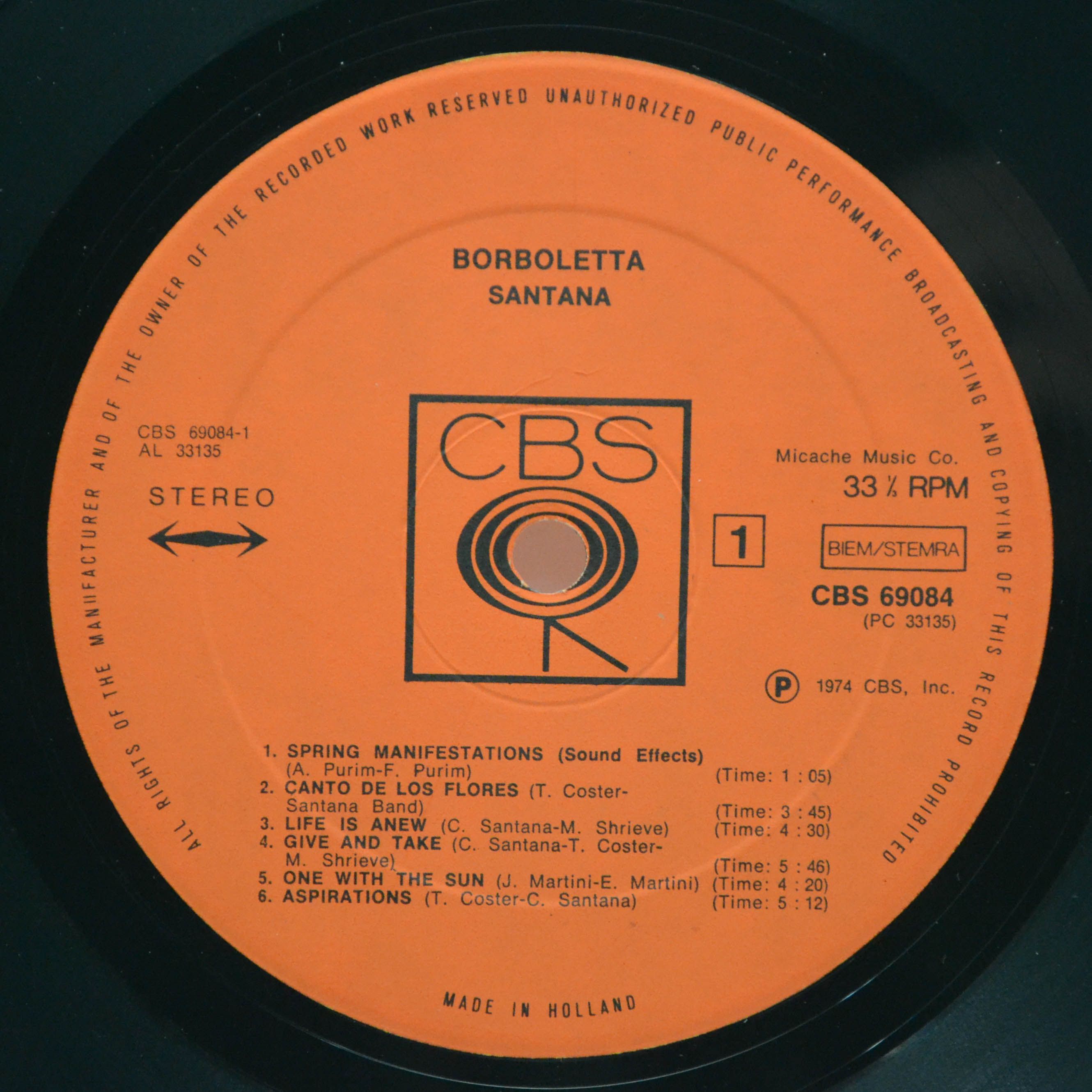 Santana — Borboletta, 1974