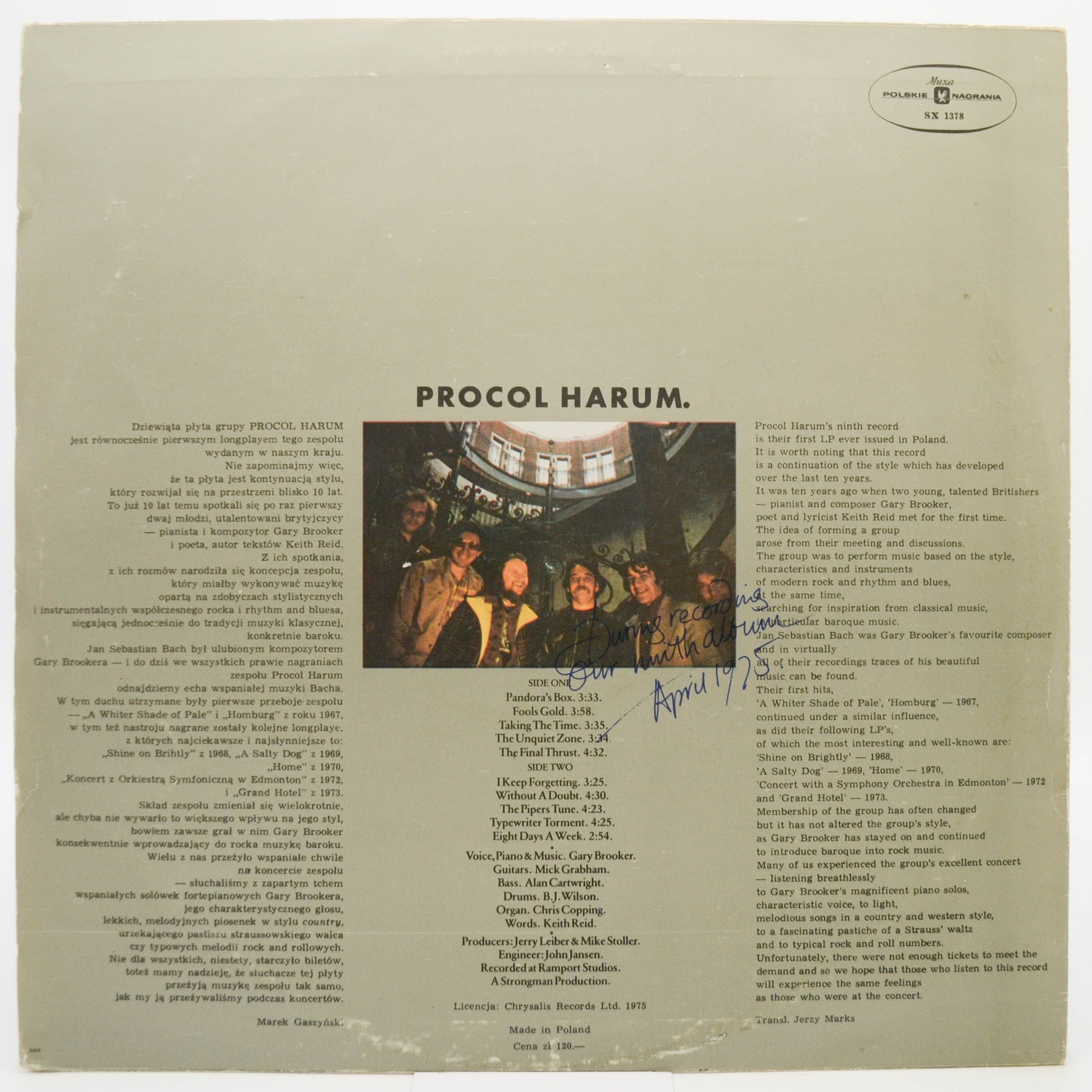 Procol Harum — Procol's Ninth, 1975