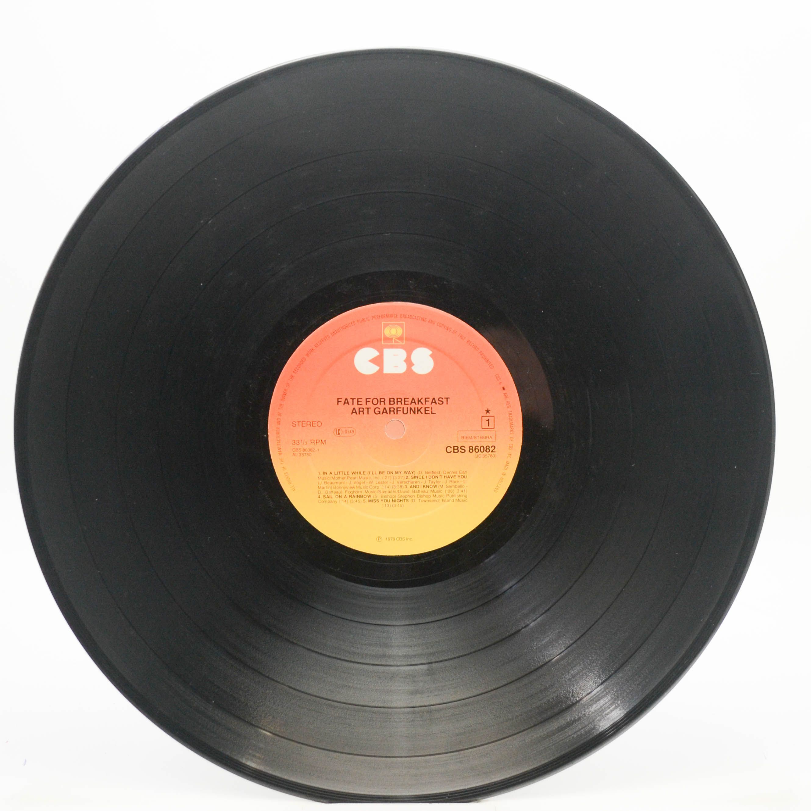 Art Garfunkel — Fate For Breakfast, 1979