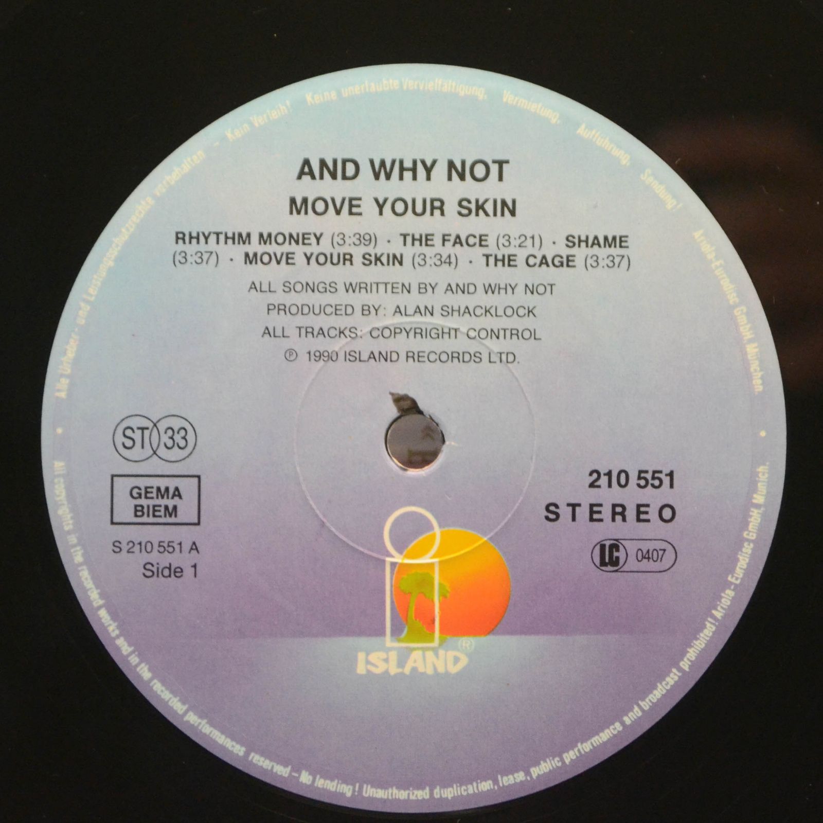 And Why Not — Move Your Skin, 1990