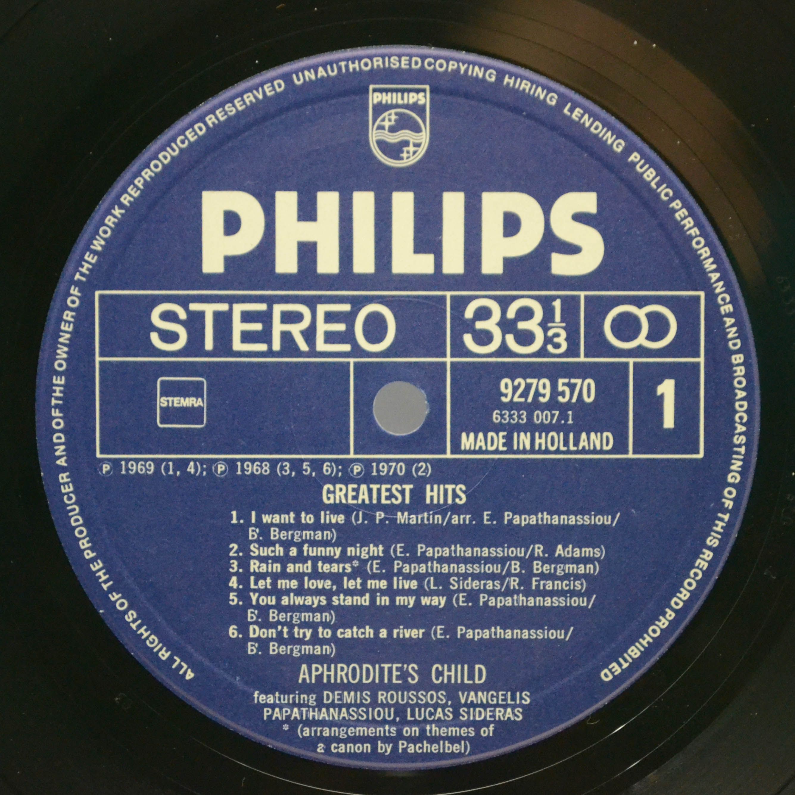 Aphrodite's Child — Greatest Hits, 1979