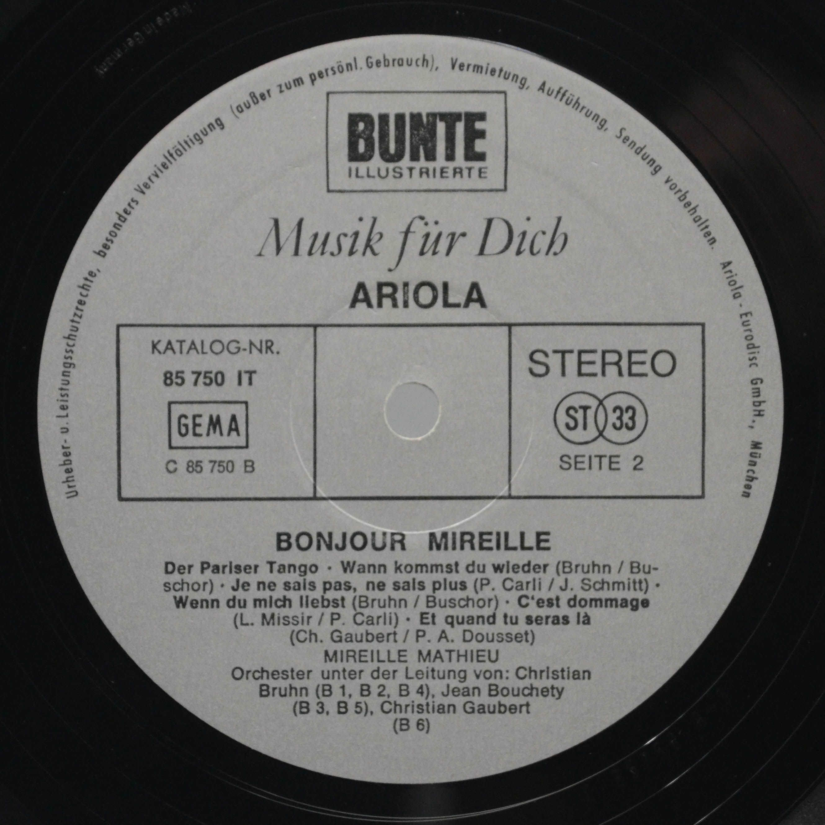 Mireille Mathieu — Bonjour Mireille (poster ), 1971