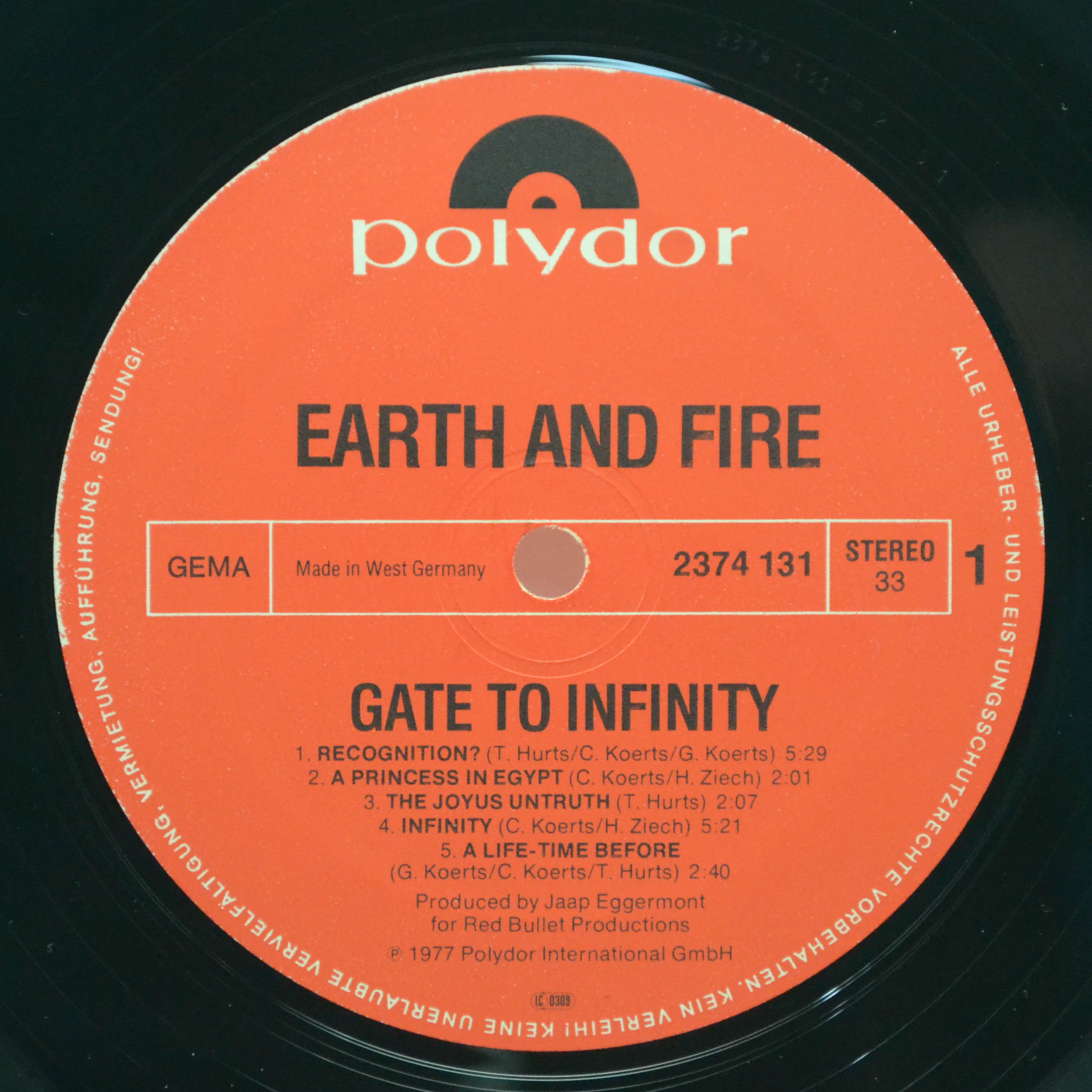 Earth And Fire — Gate To Infinity, 1977
