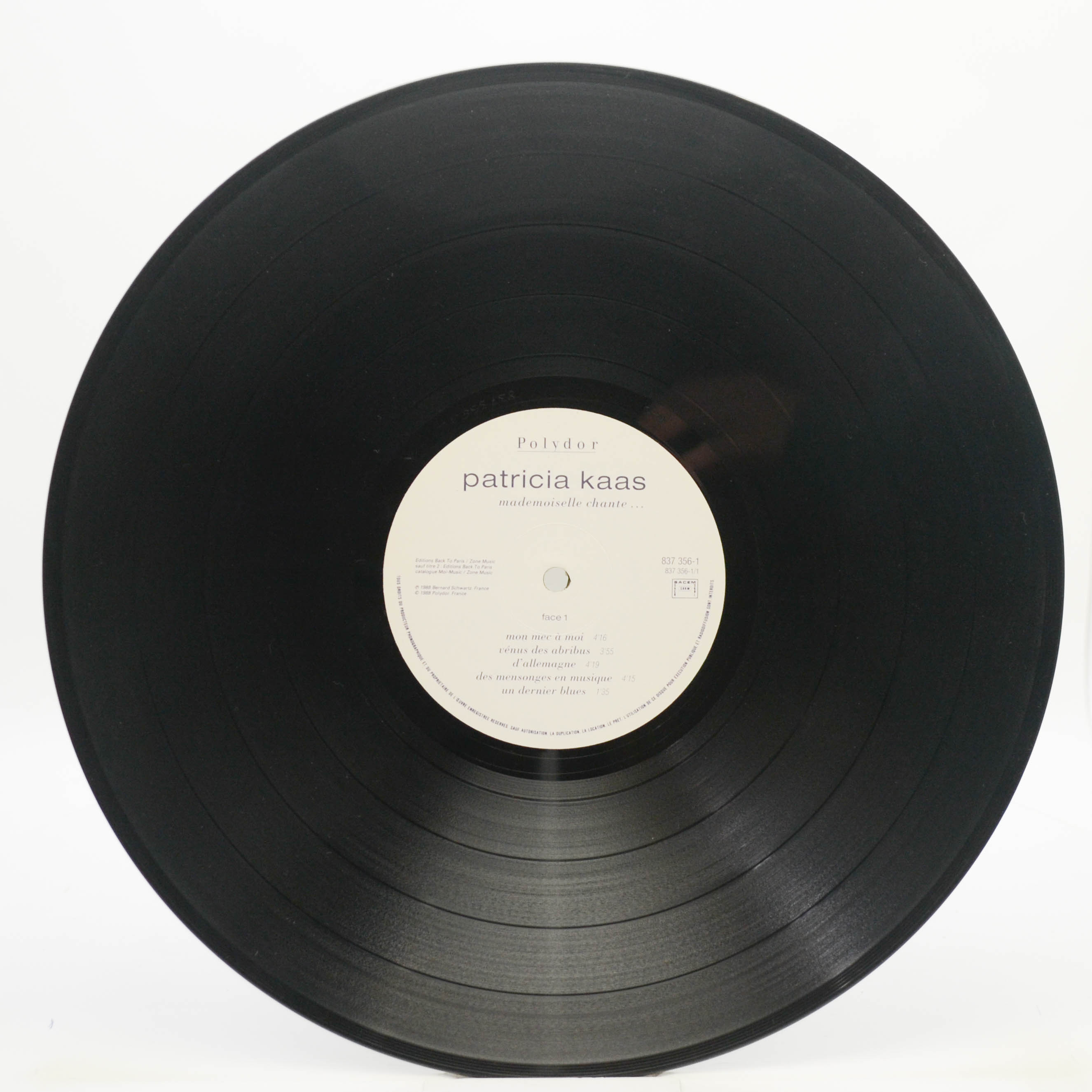 Patricia Kaas — Mademoiselle Chante... (1-st, France), 1988