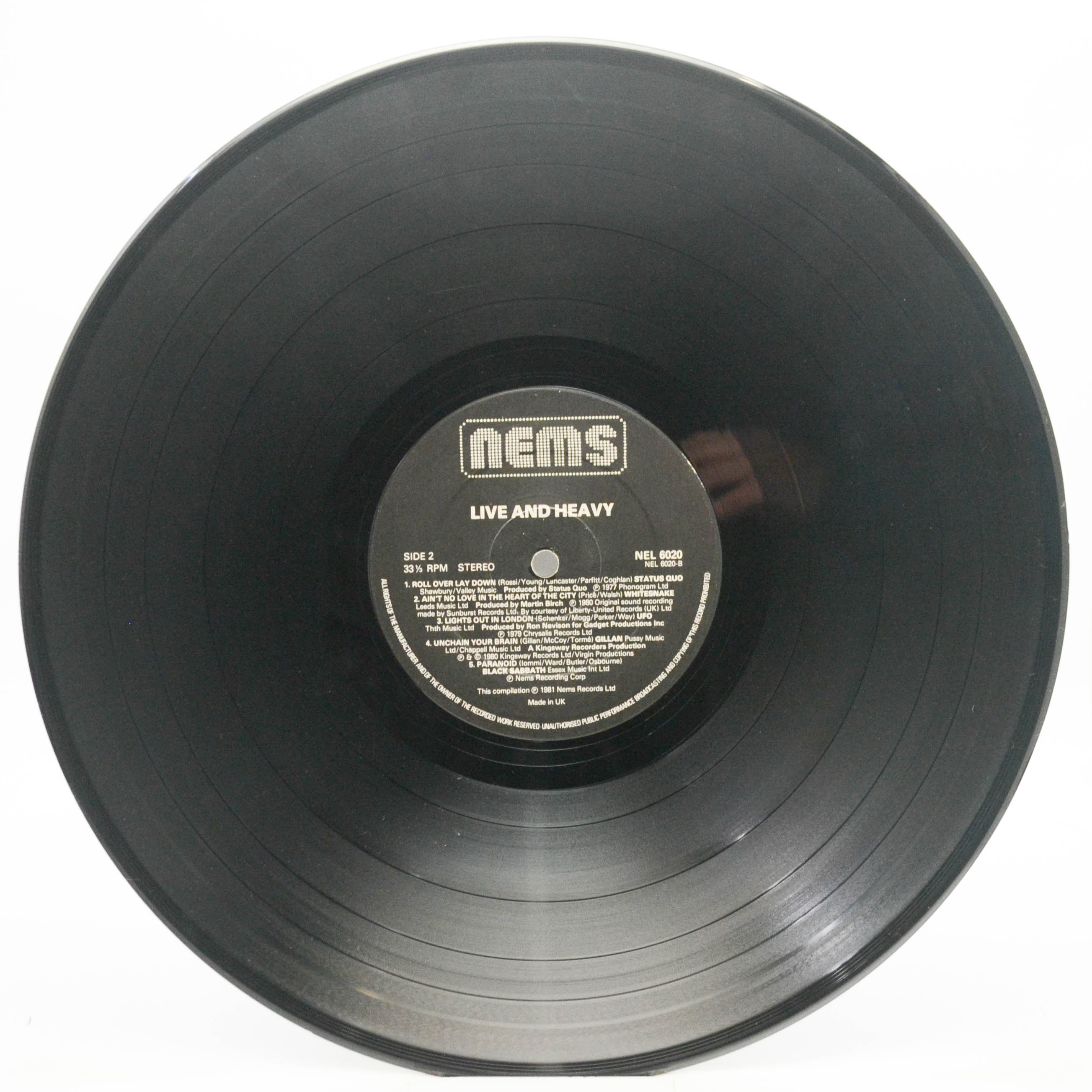 Various — Live And Heavy (UK), 1981