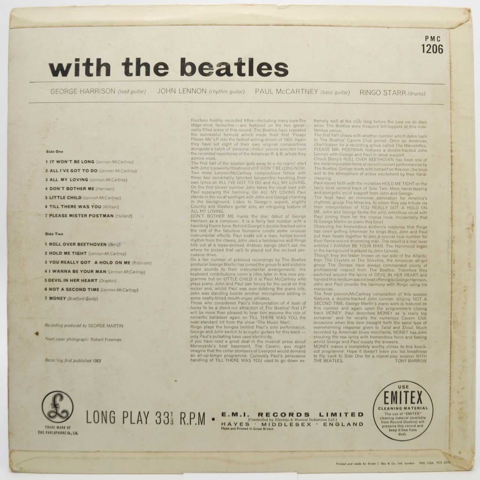 Beatles — With The Beatles (UK), 1963