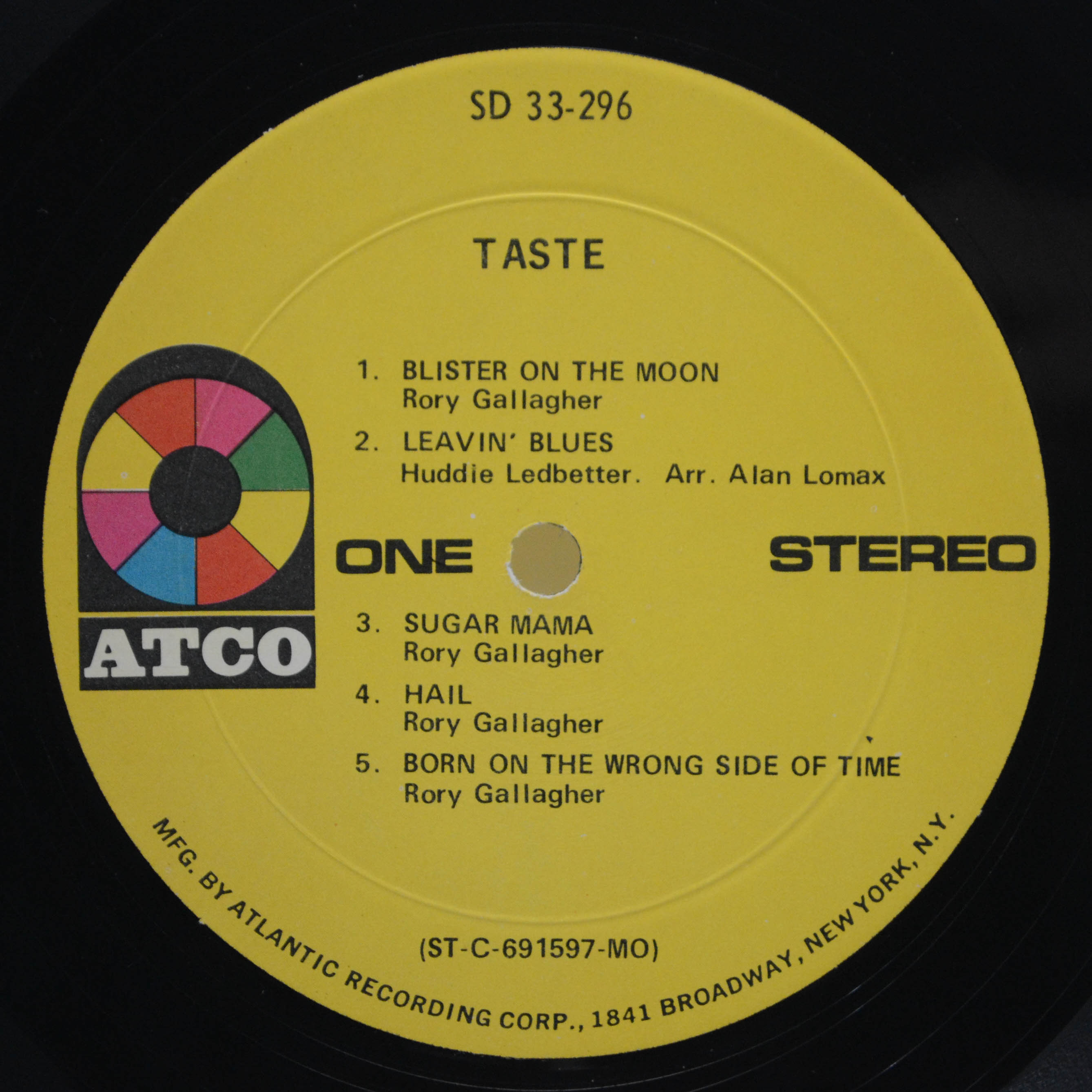 Taste — Taste (USA), 1969