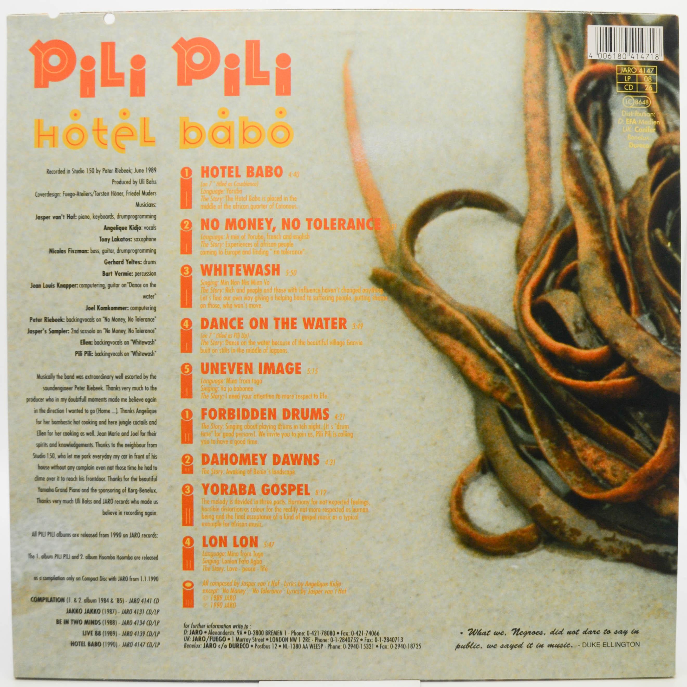 Pili Pili — Hotel Babo, 1990
