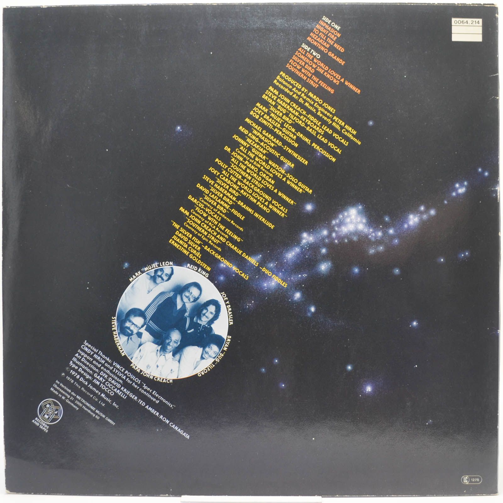 Papa John Creach — Inphasion, 1978