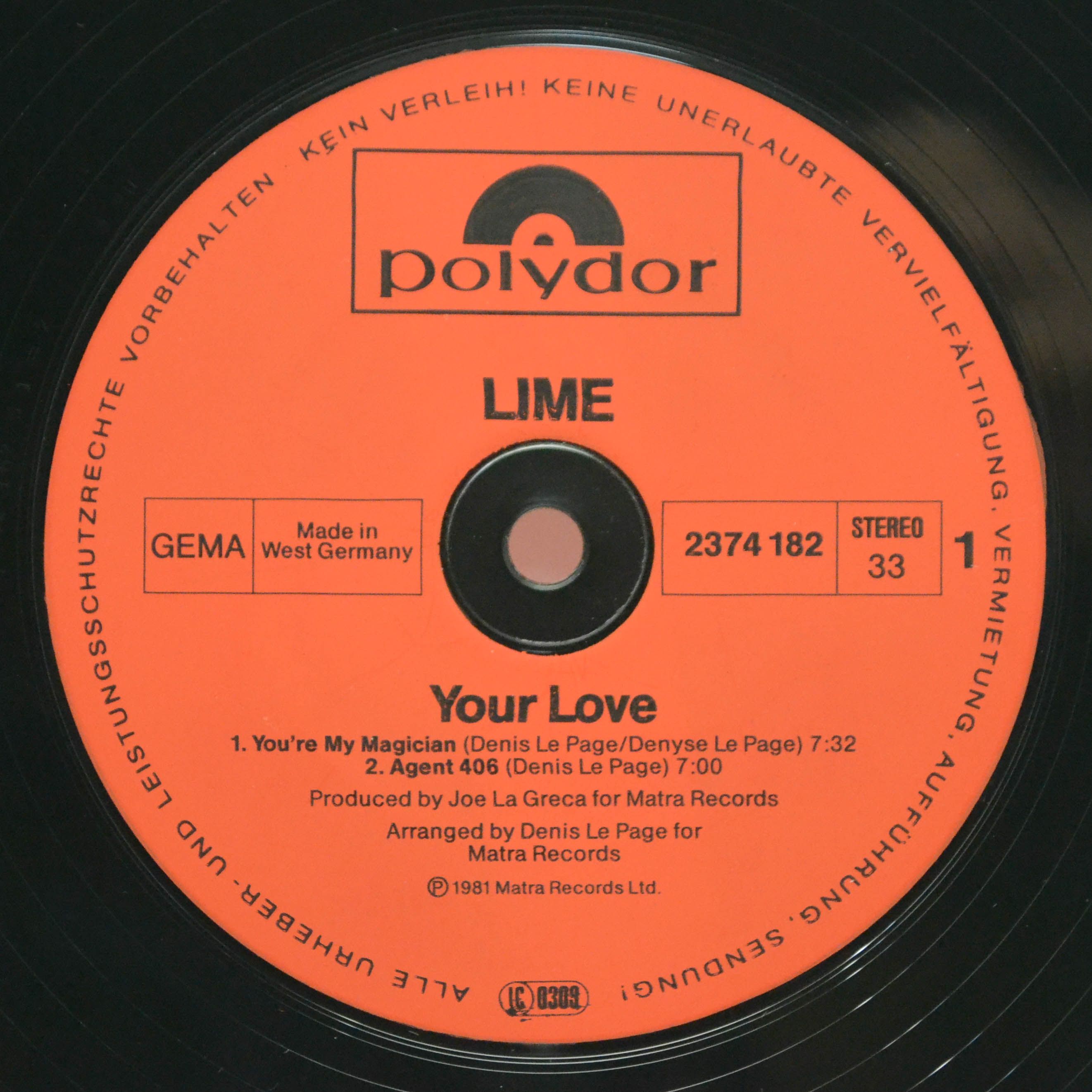 Lime — Your Love, 1981