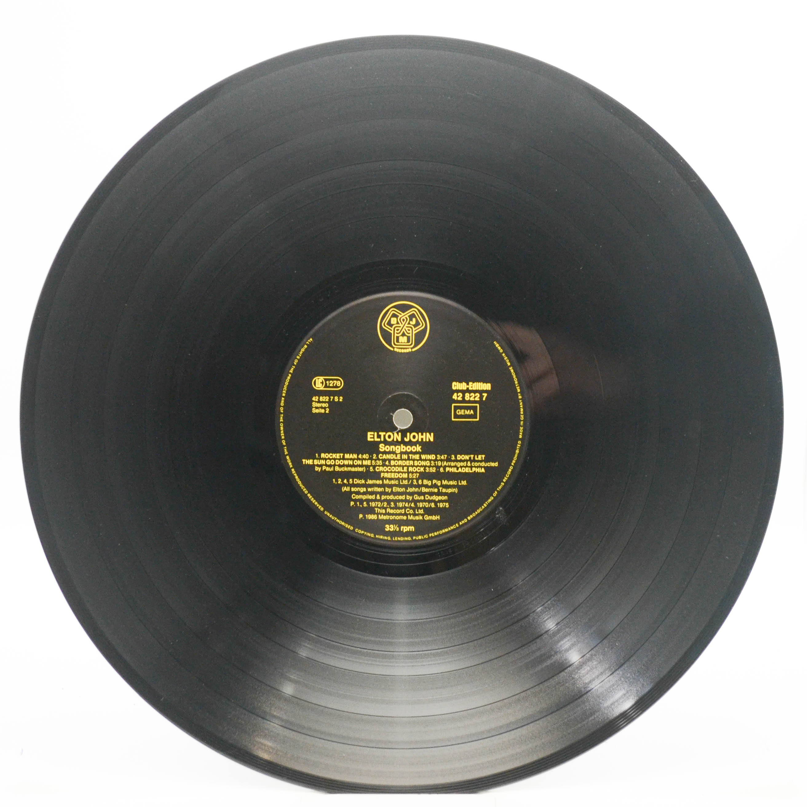 Elton John — Songbook, 1986