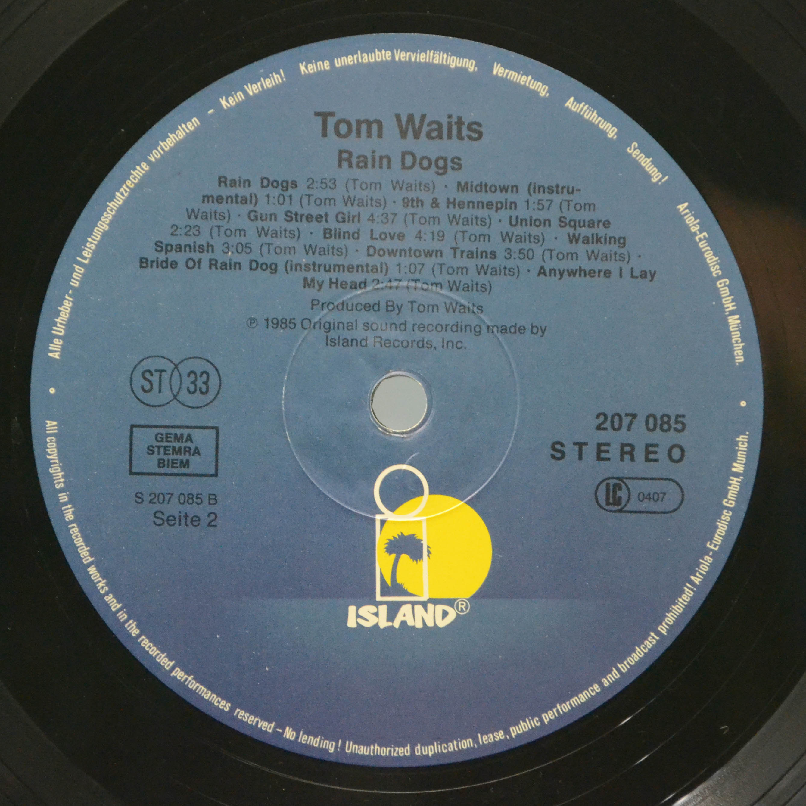 Tom Waits — Rain Dogs, 1985
