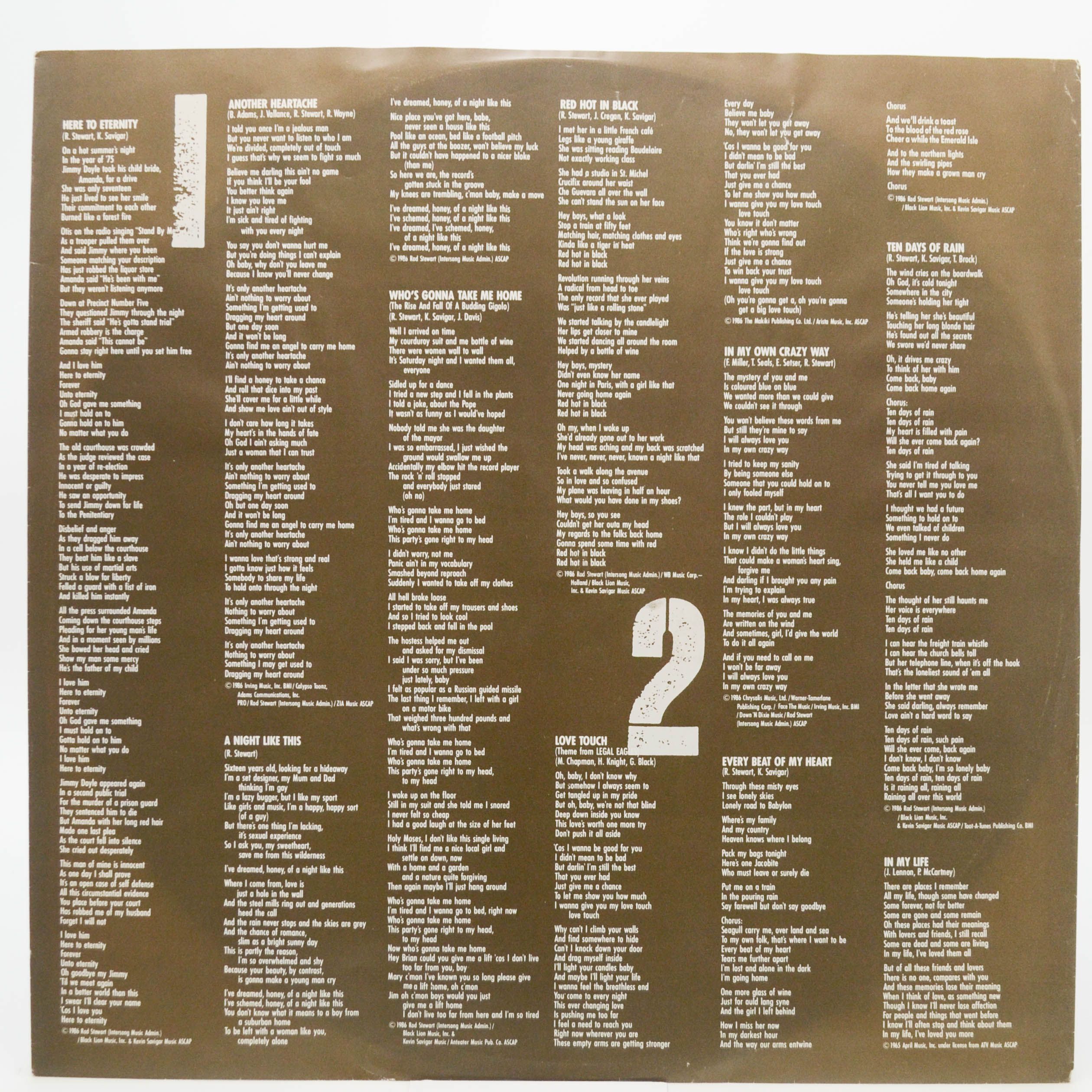 Rod Stewart — Every Beat Of My Heart, 1986