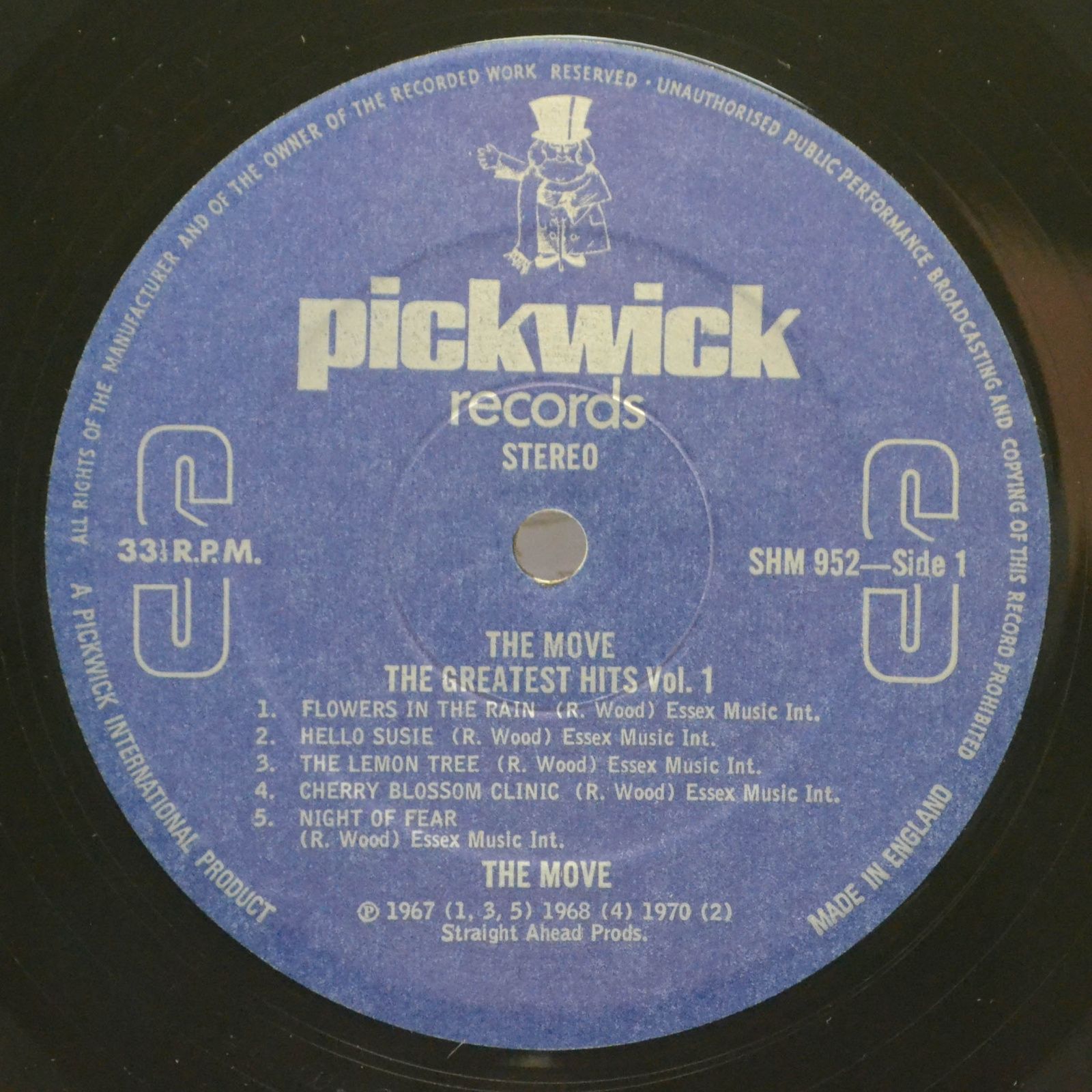 Move — The Greatest Hits Vol. 1 (UK), 1978