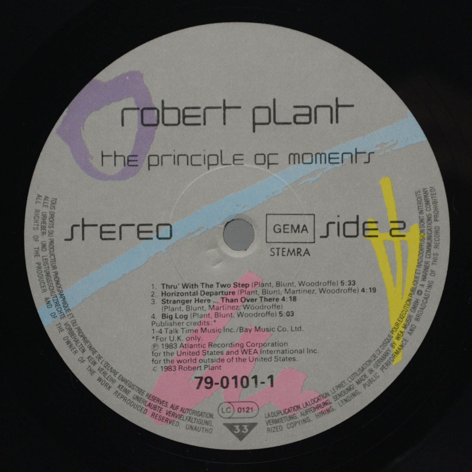 Robert Plant — The Principle Of Moments, 1983