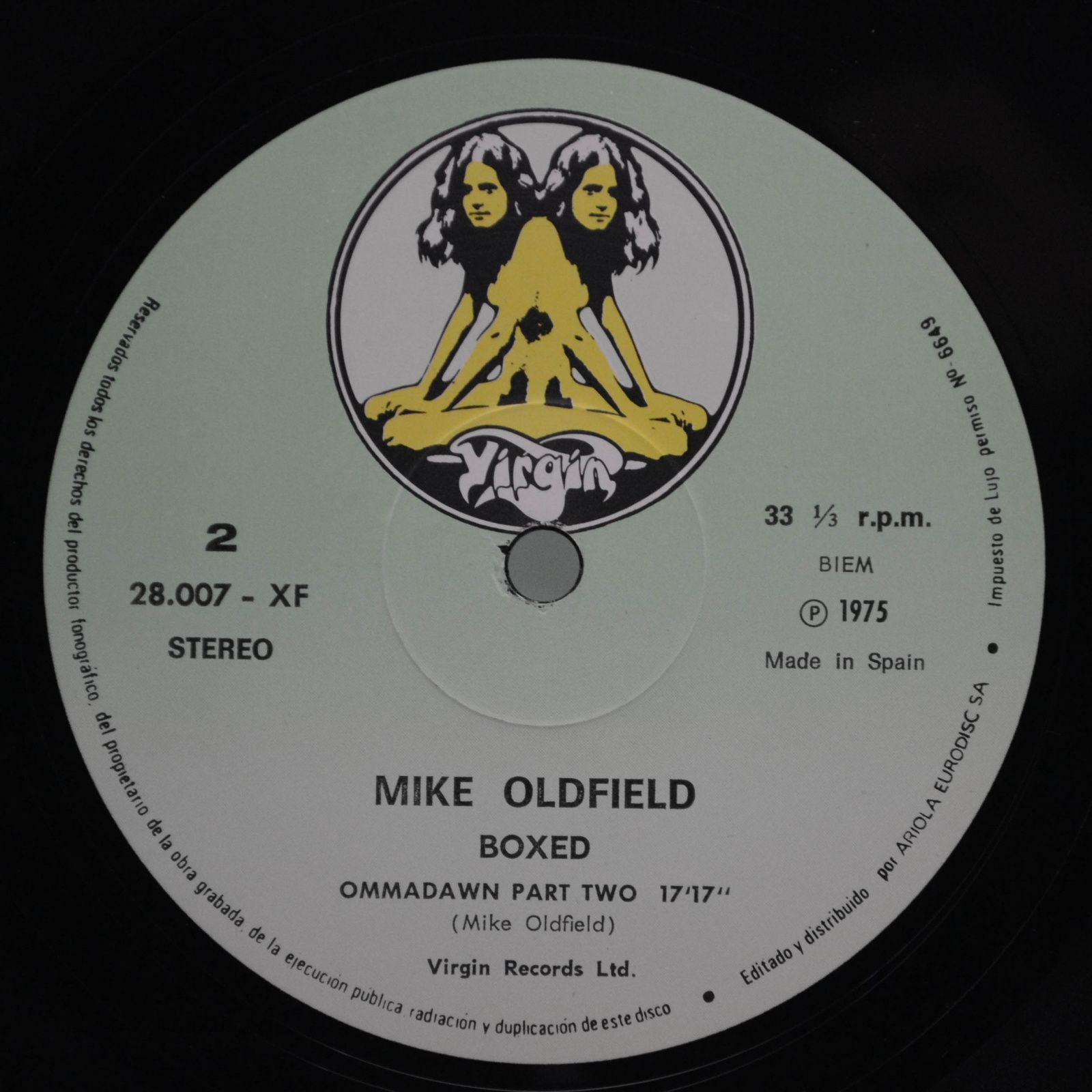 Mike Oldfield — Boxed (Box-set, booklet), 1976
