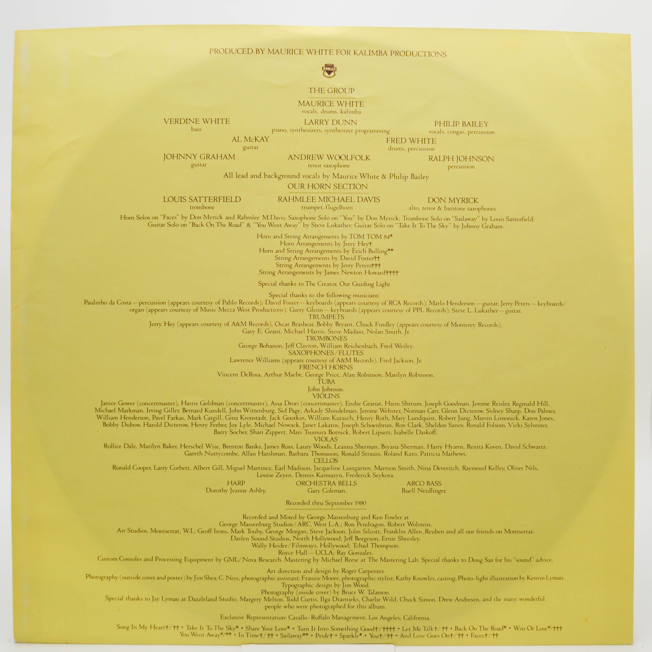 Earth Wind & Fire — Faces (2LP), 1980