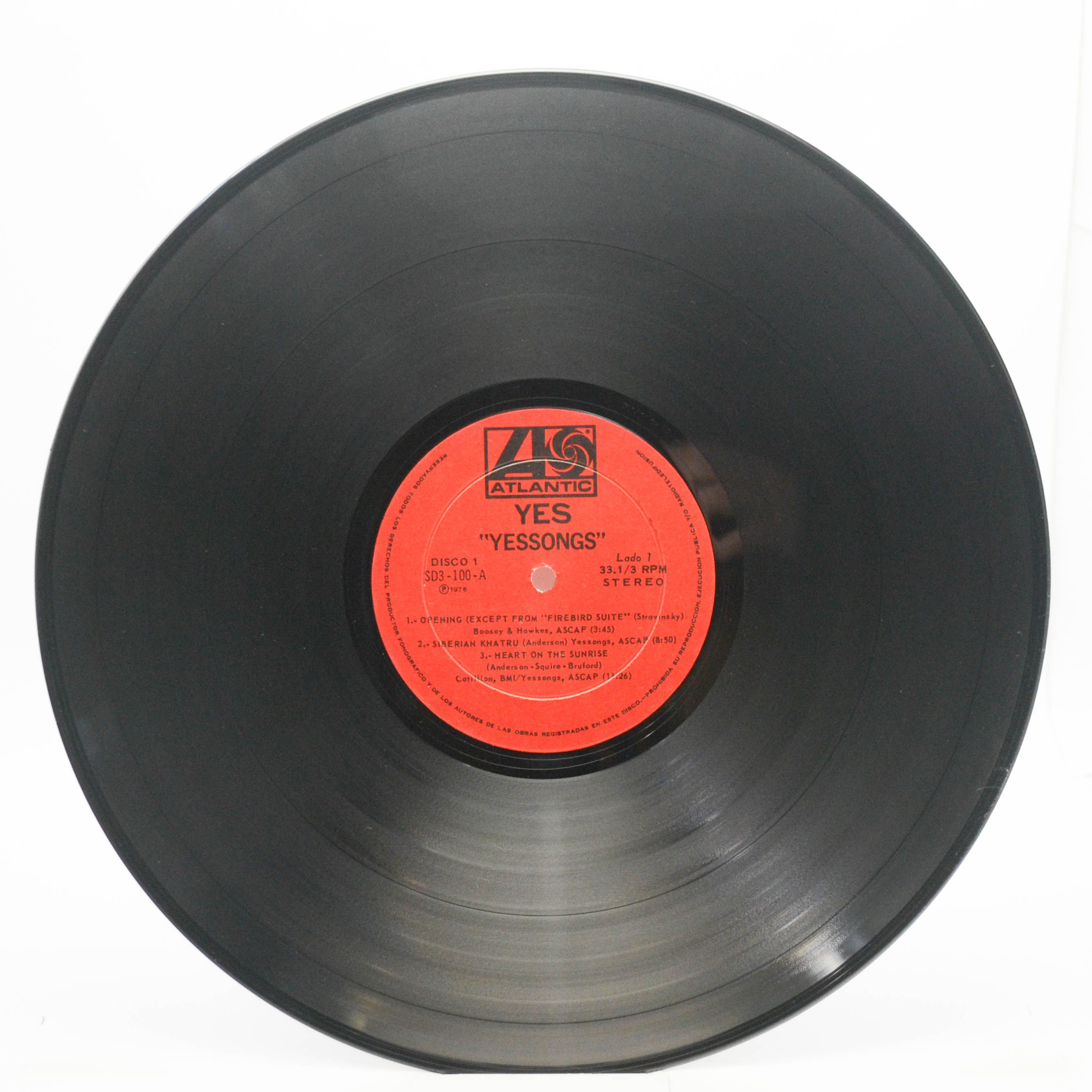 Yes — Yessongs (3LP), 1973