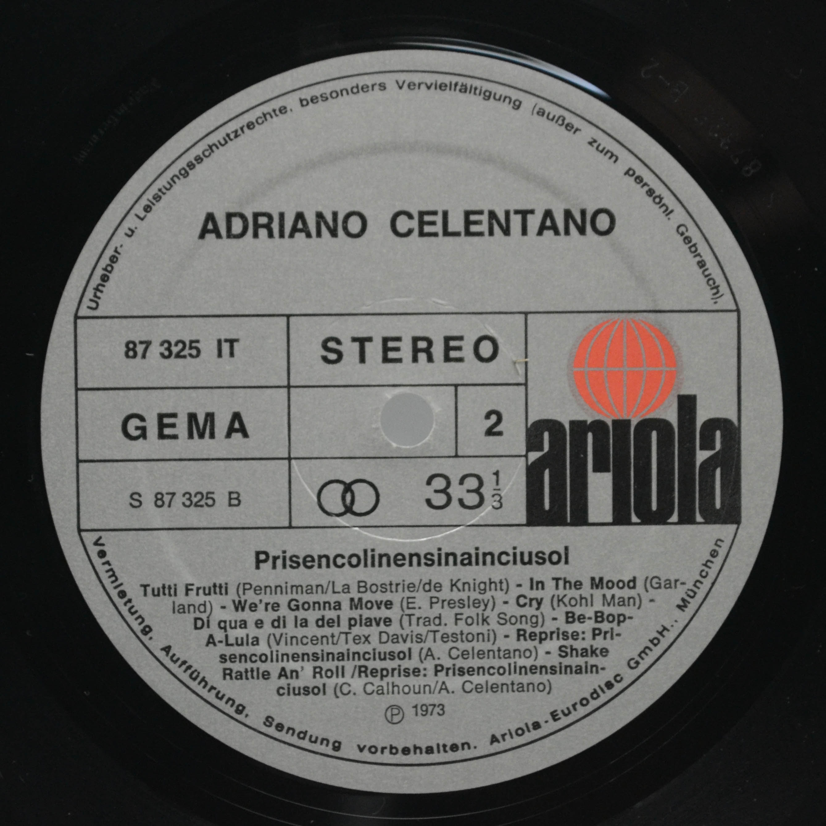 Adriano Celentano — Prisencolinensinainciusol, 1973