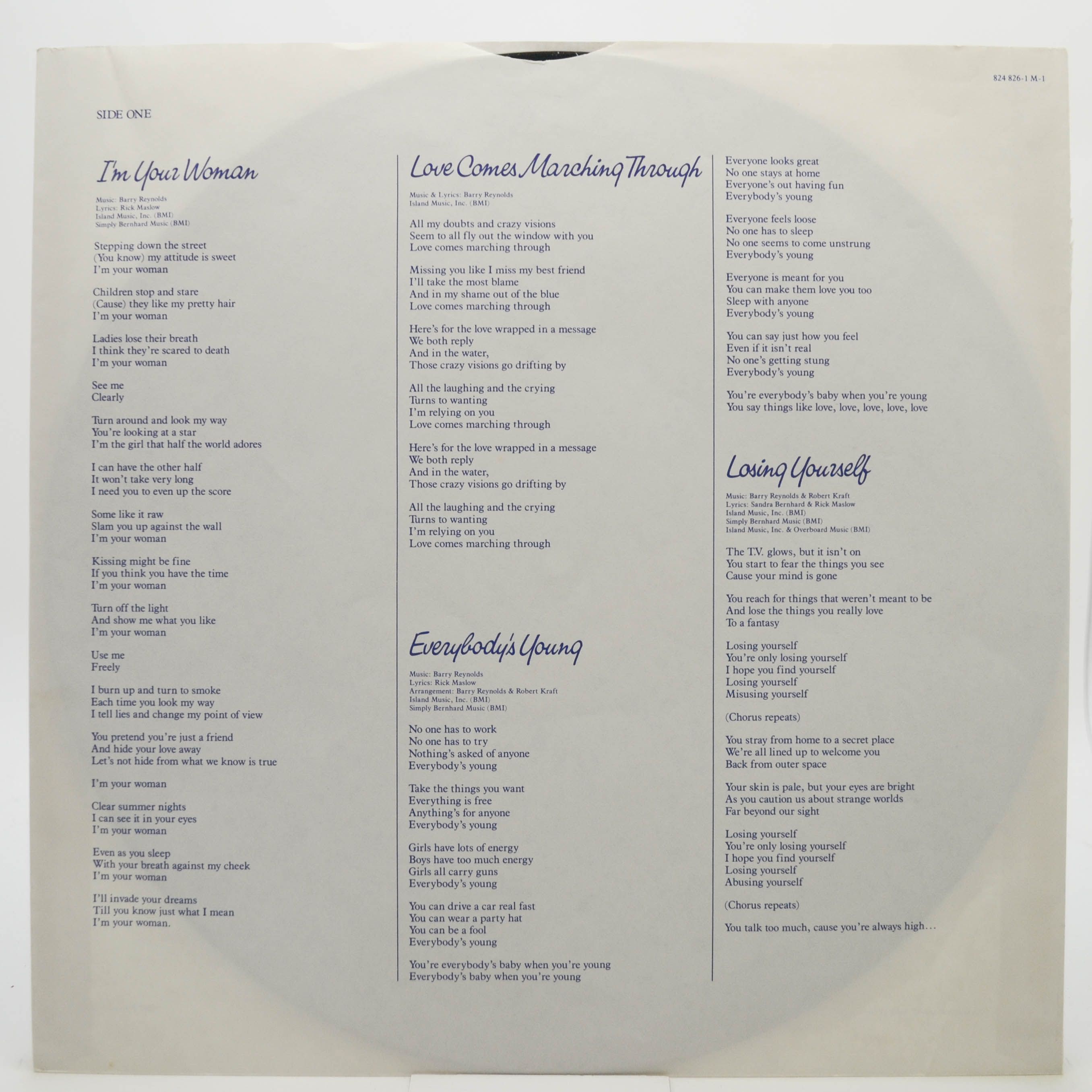 Sandra Bernhard — I'm Your Woman (USA), 1985