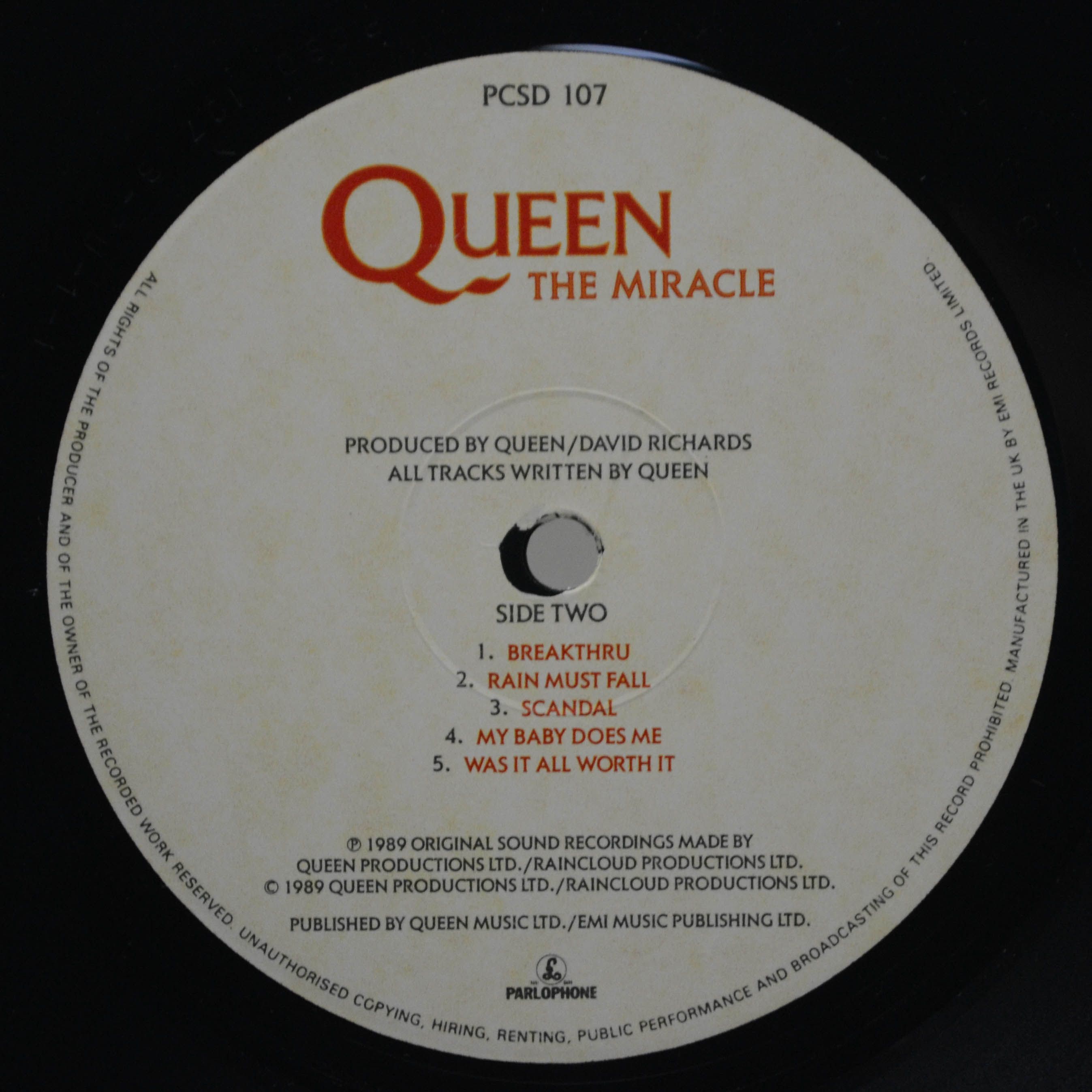 Queen — The Miracle (1-st UK), 1989