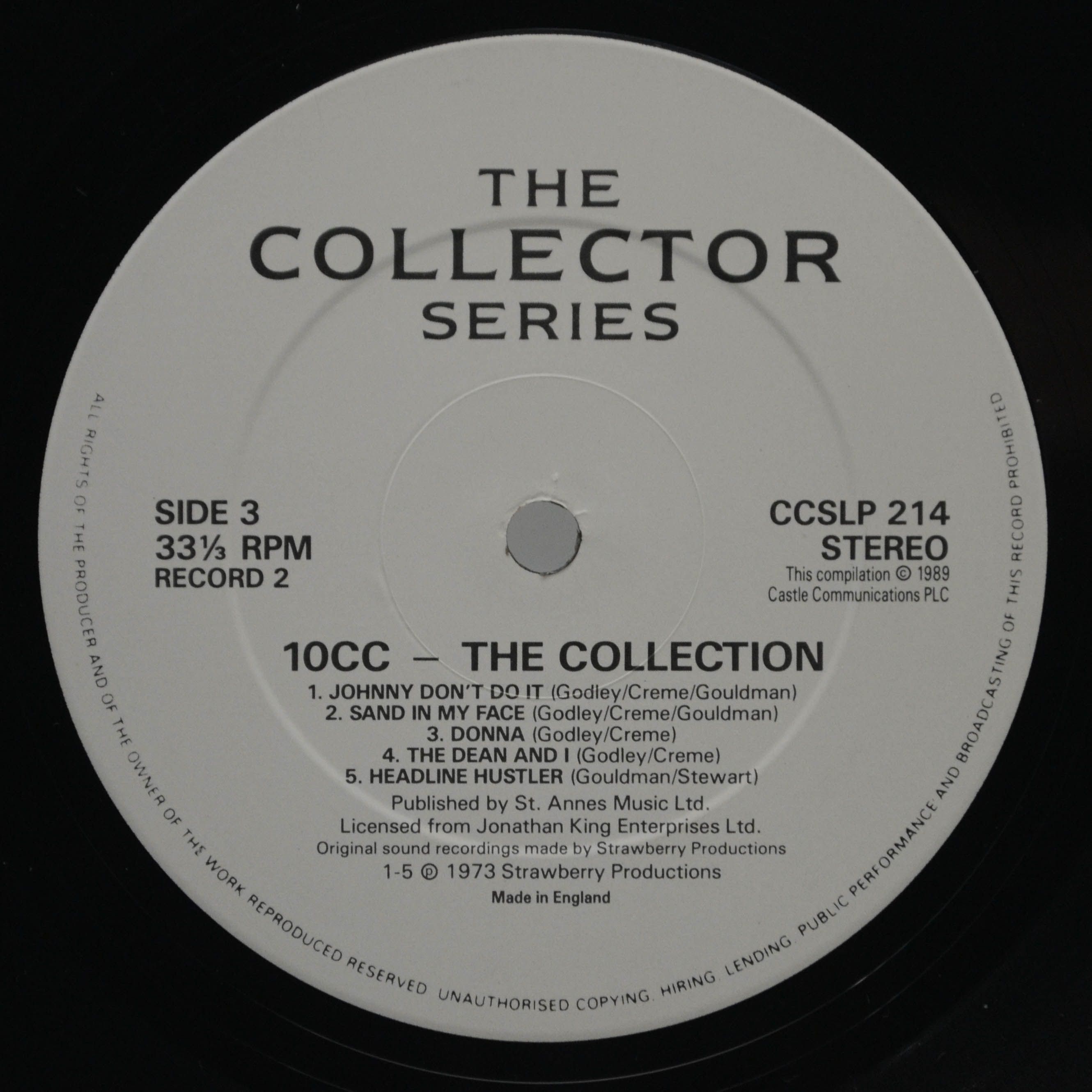 10 CC — The Collection (2LP, UK), 1989