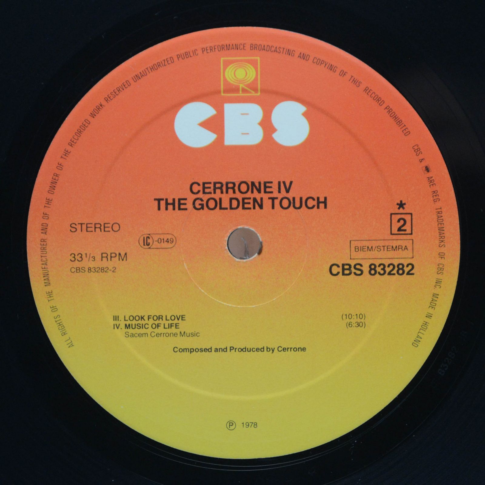 Cerrone — Cerrone IV - The Golden Touch, 1978