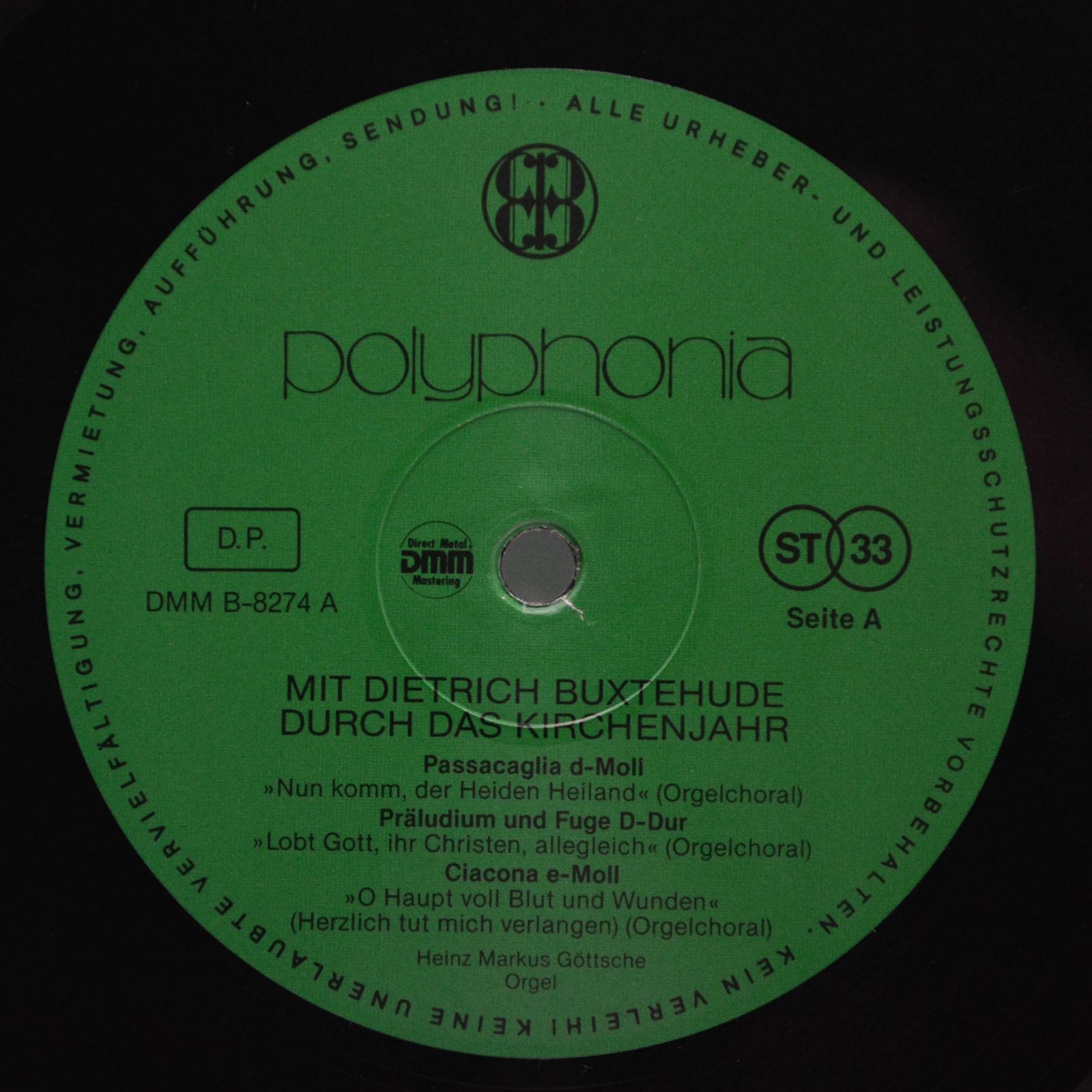 Mit Dietrich Buxtehude — Durch Das Kirchenjahr, 1973