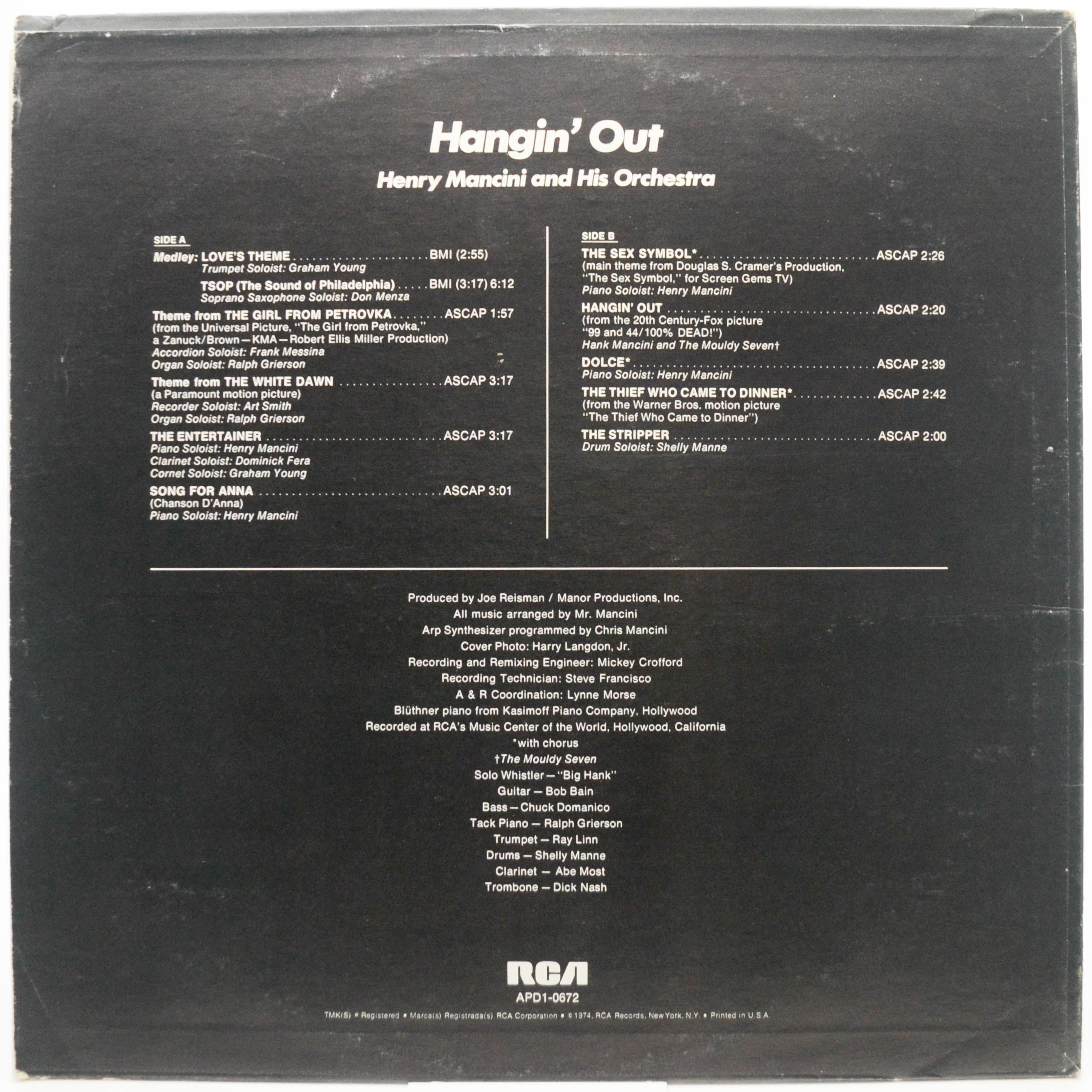 Henry Mancini — Hangin' Out (USA, Quadraphonic), 1974