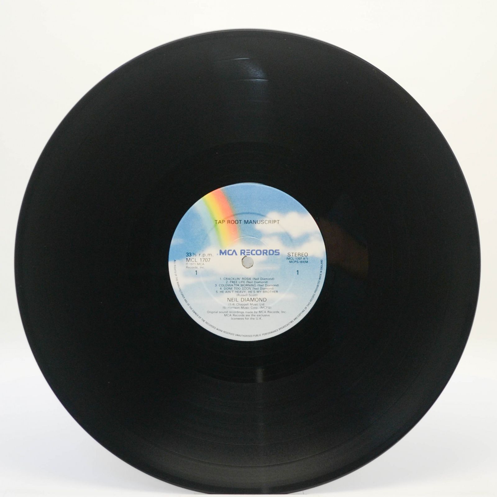 Neil Diamond — Tap Root Manuscript, 1980