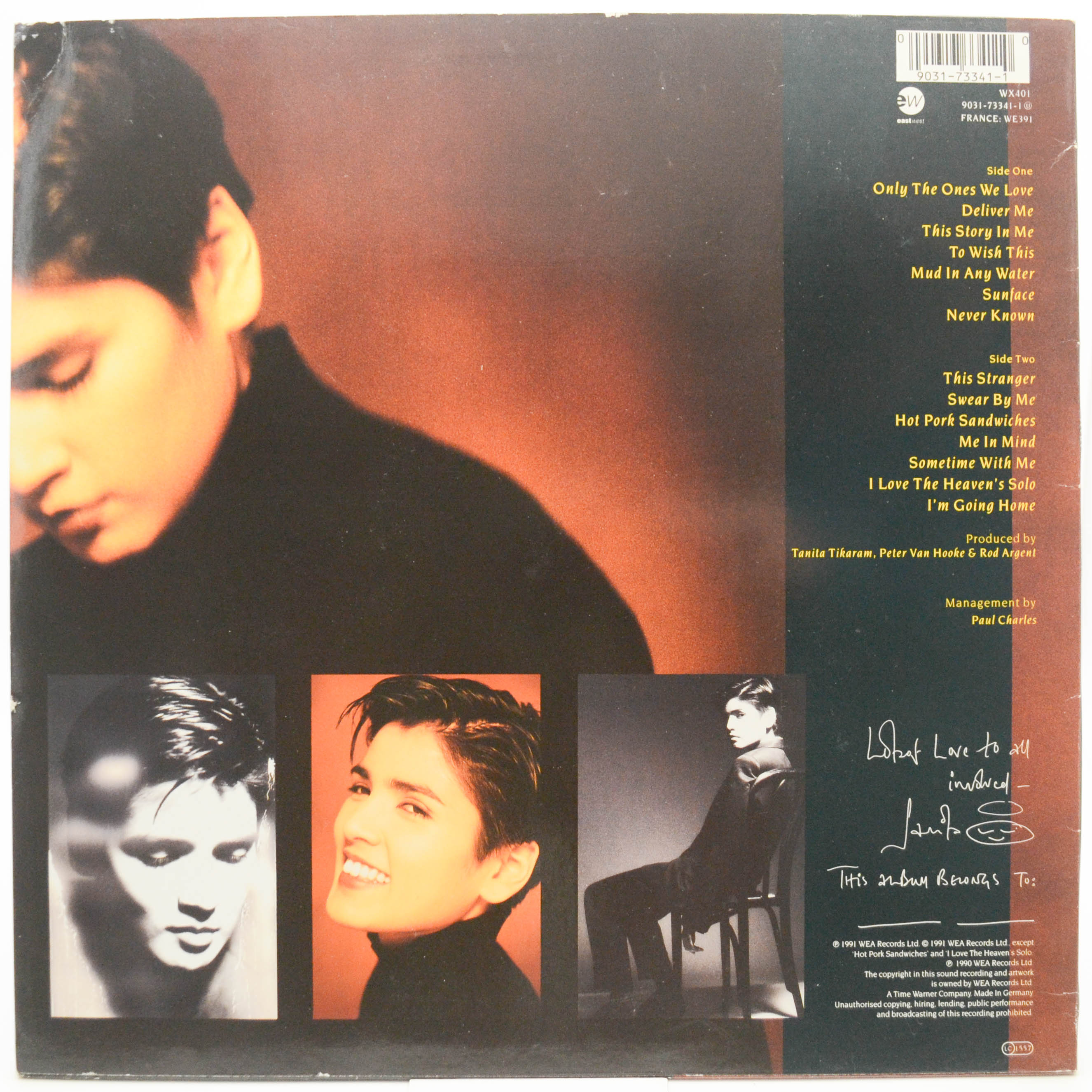 Tanita Tikaram — Everybody's Angel, 1991