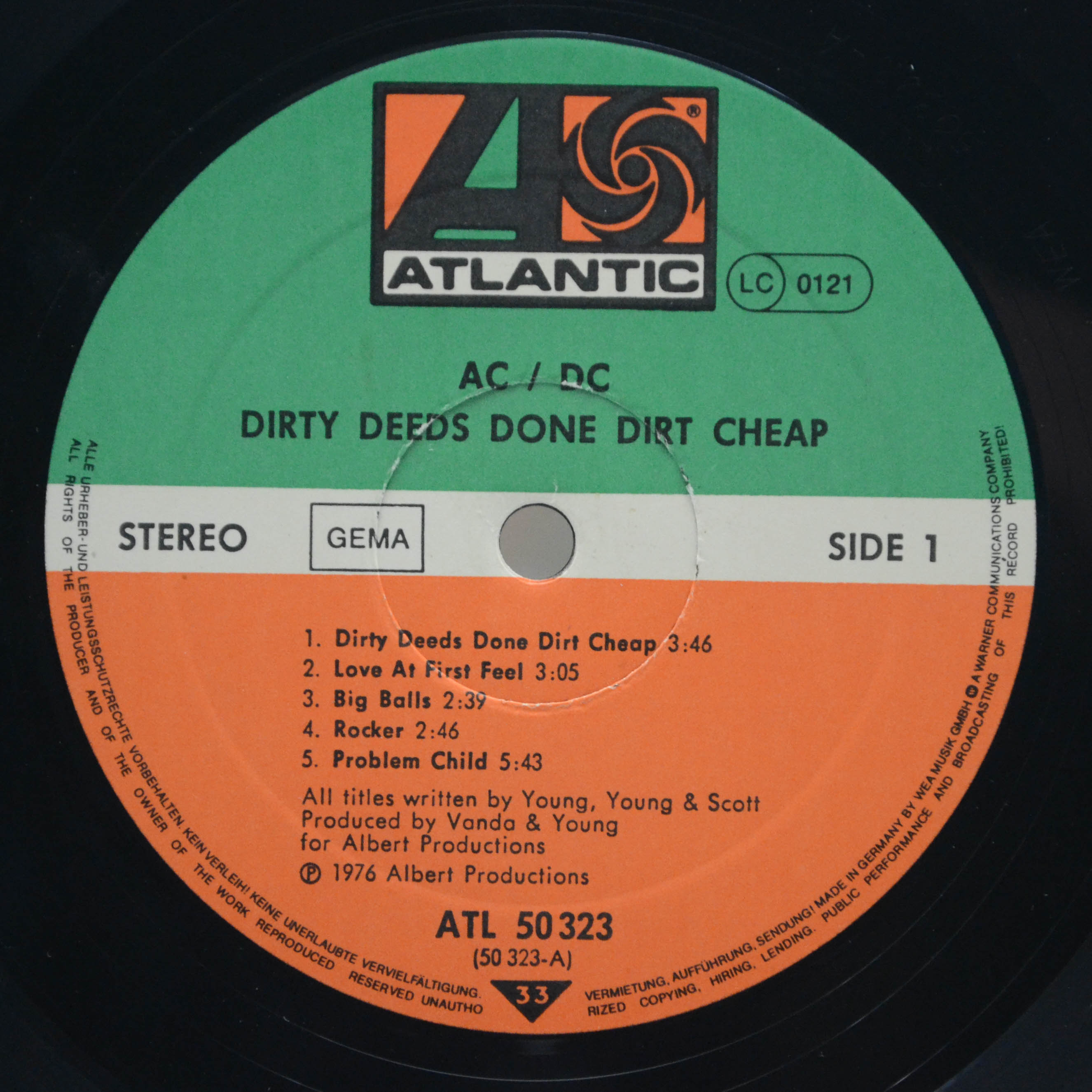 AC/DC — Dirty Deeds Done Dirt Cheap, 1976