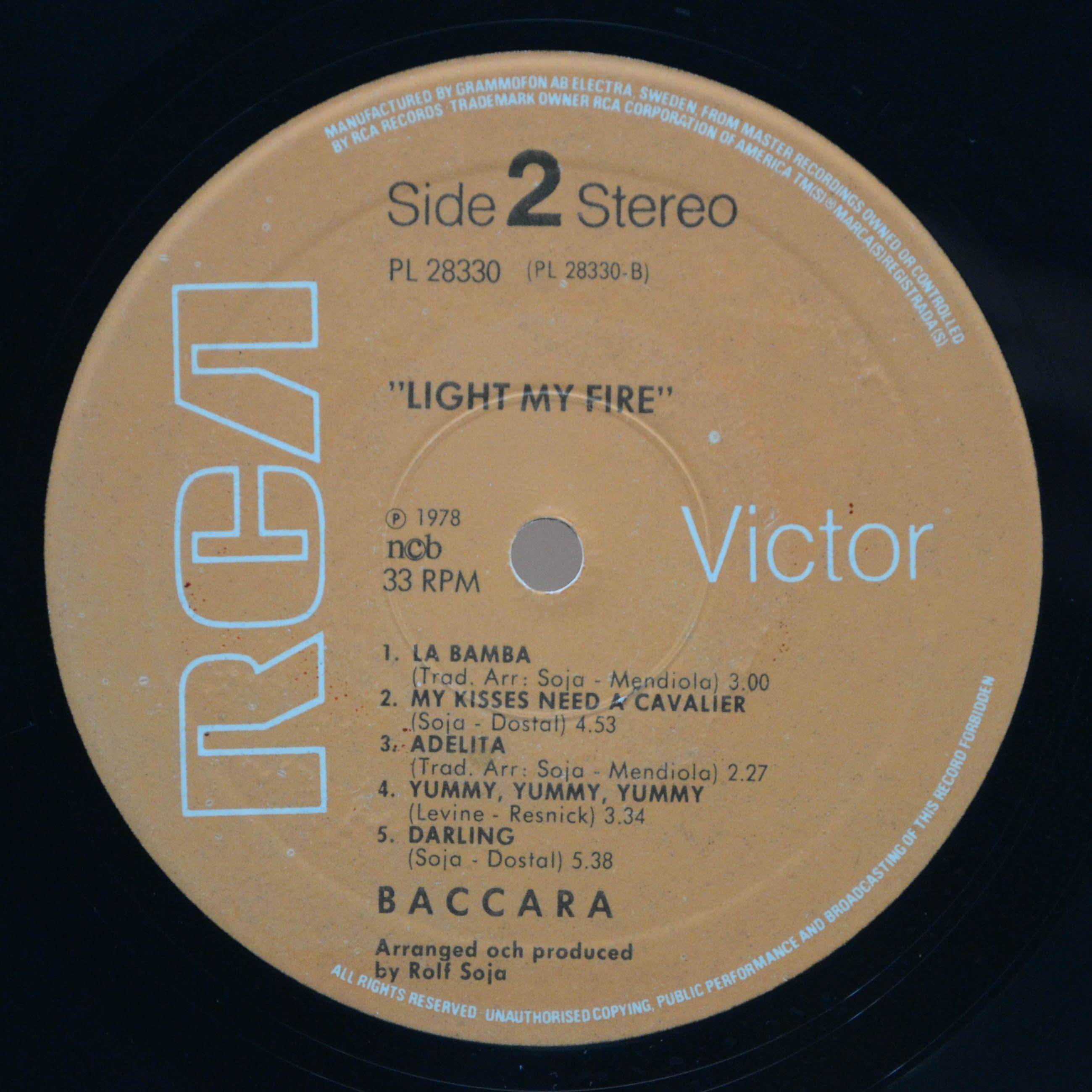 Baccara — Light My Fire, 1978