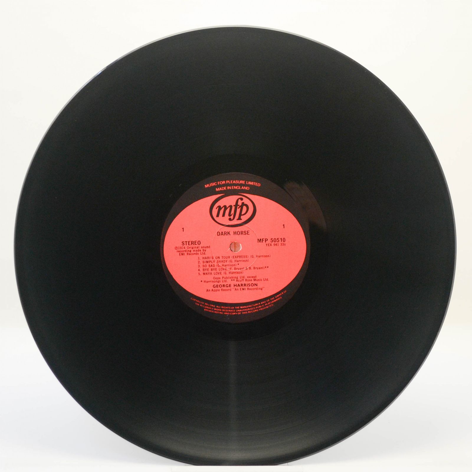 George Harrison ‎ — Dark Horse, 1980