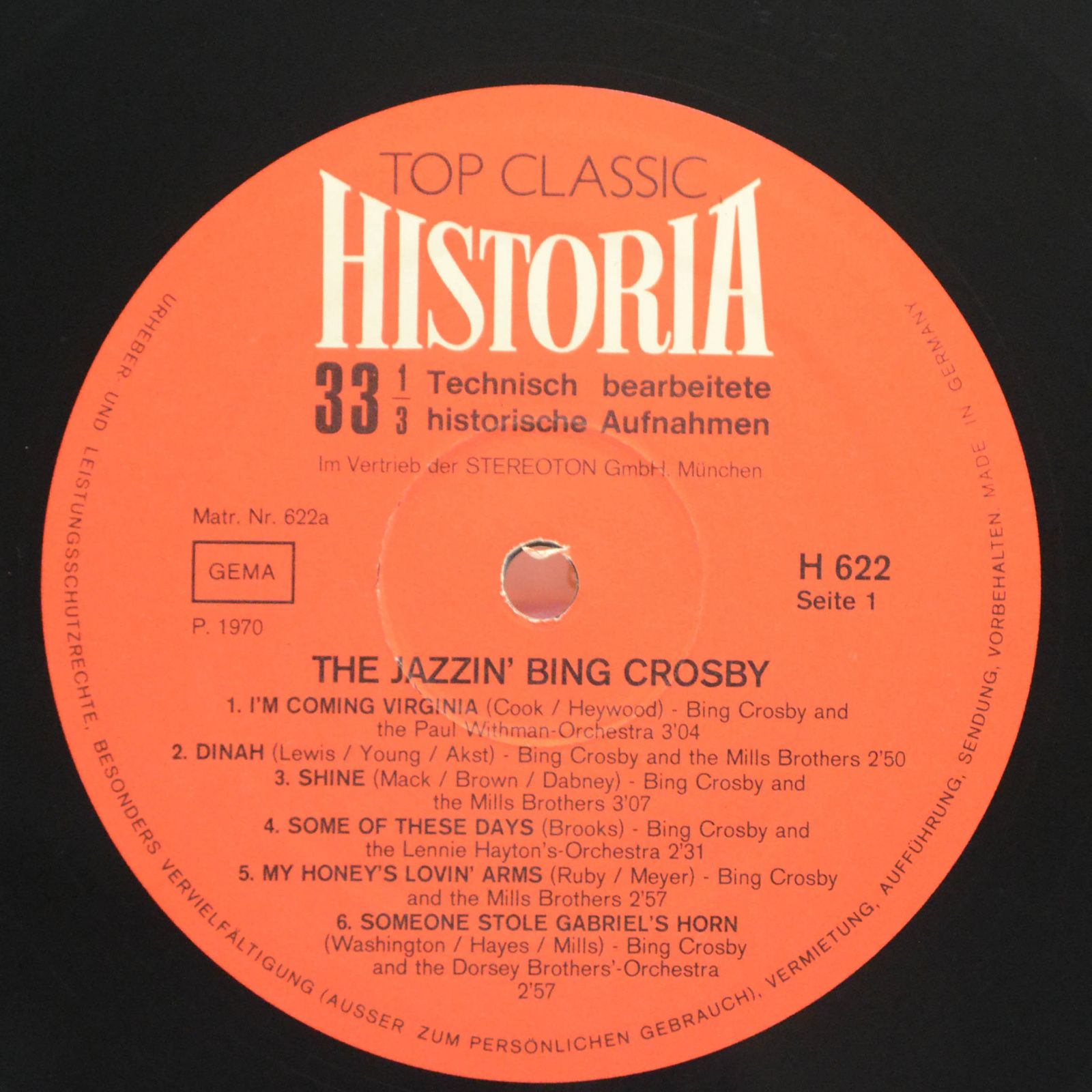 Bing Crosby — The Jazzin' Bing Crosby, 1970