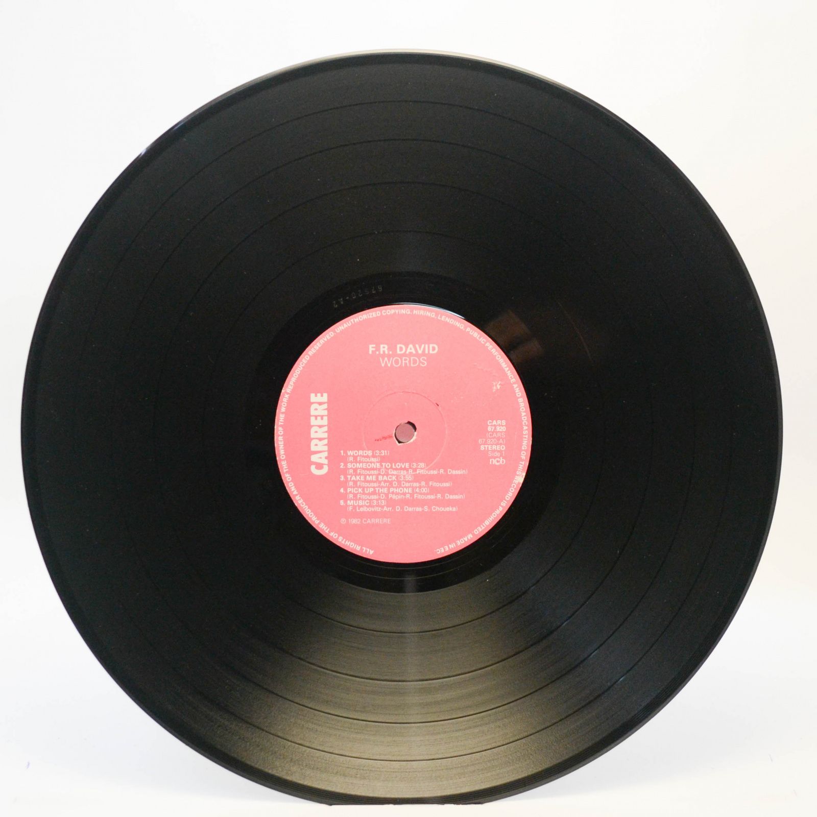 F.R. David — Words, 1982