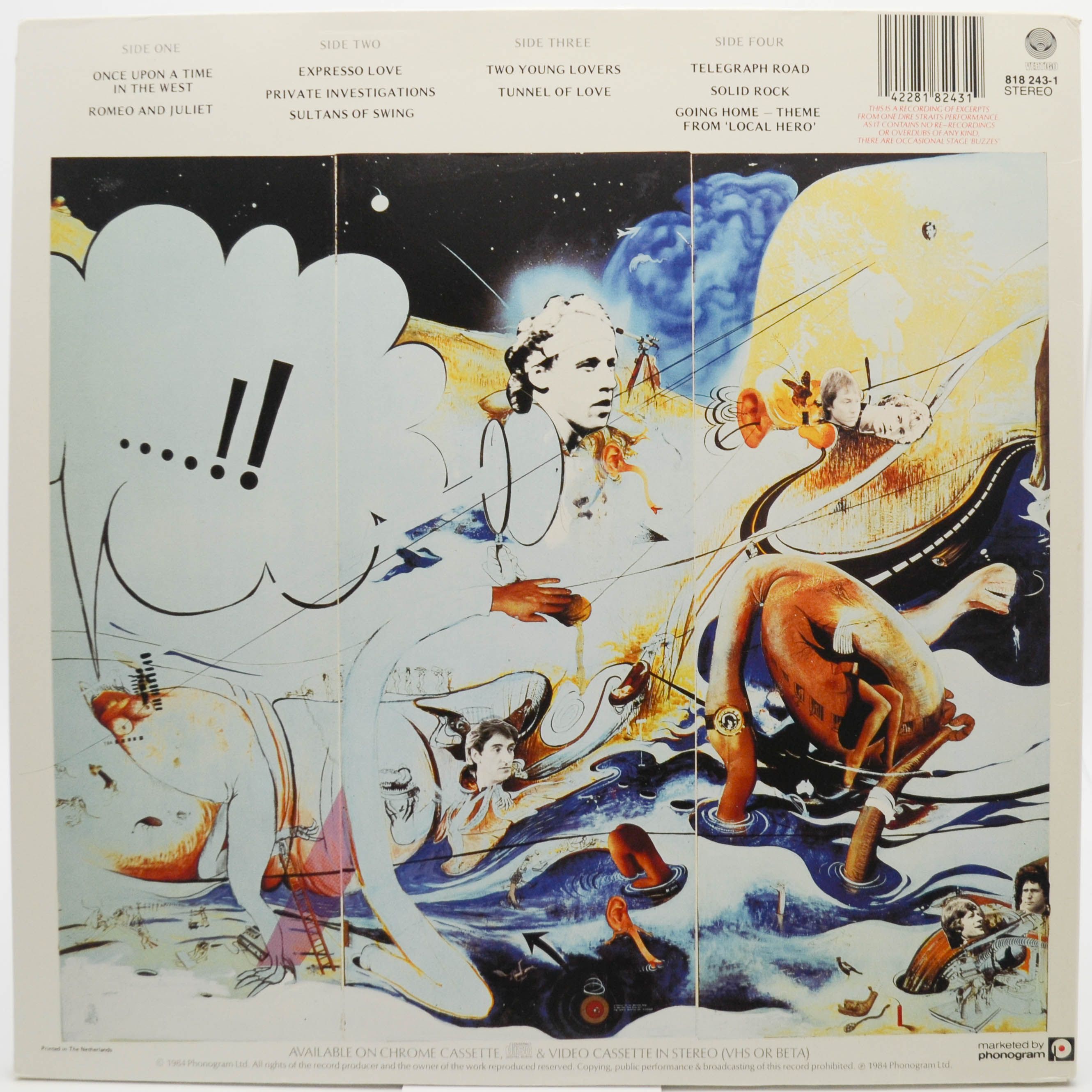 Dire Straits — Alchemy - Dire Straits Live (2LP), 1984