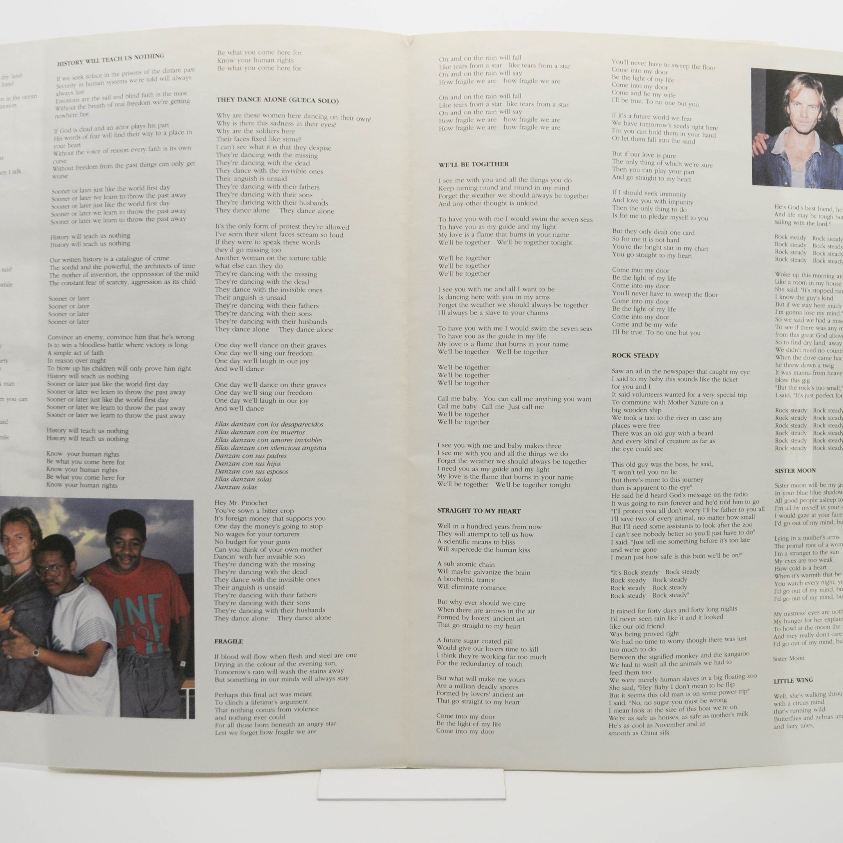 Sting — ...Nothing Like The Sun (2LP, poster), 1987