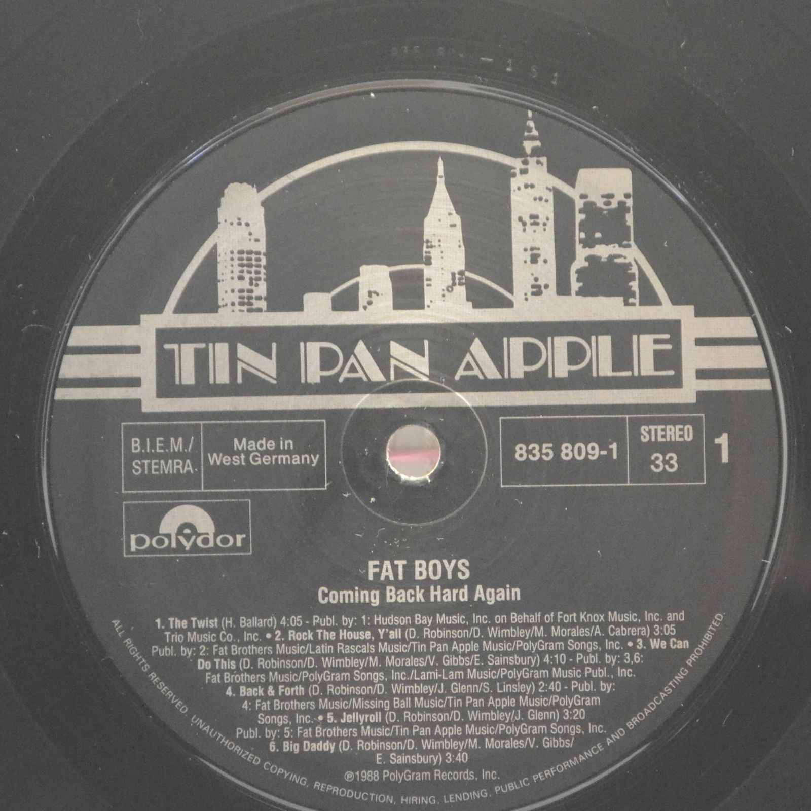 Fat Boys — Coming Back Hard Again, 1988