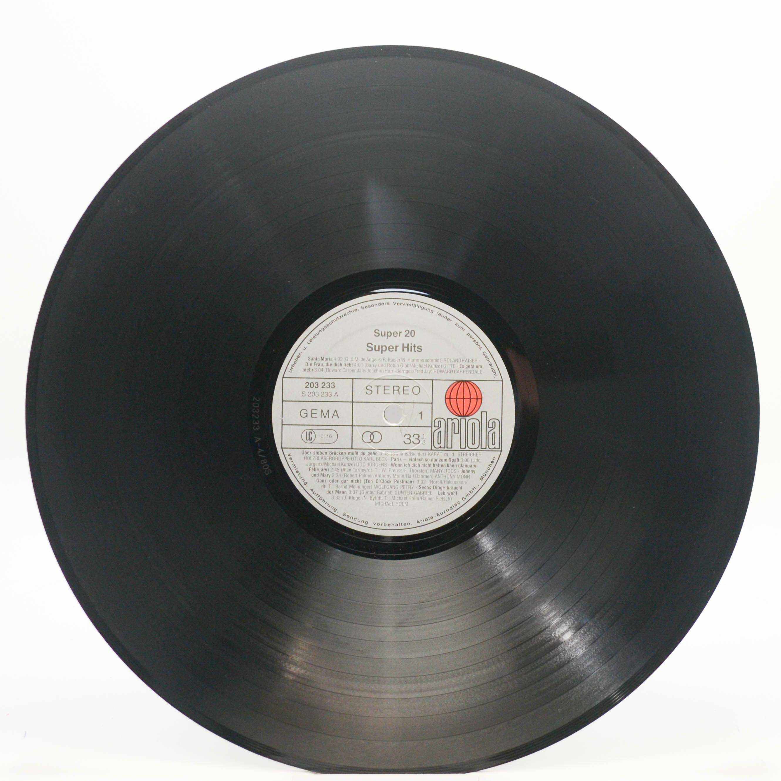 Various — Super 20 - Super Hits, 1980