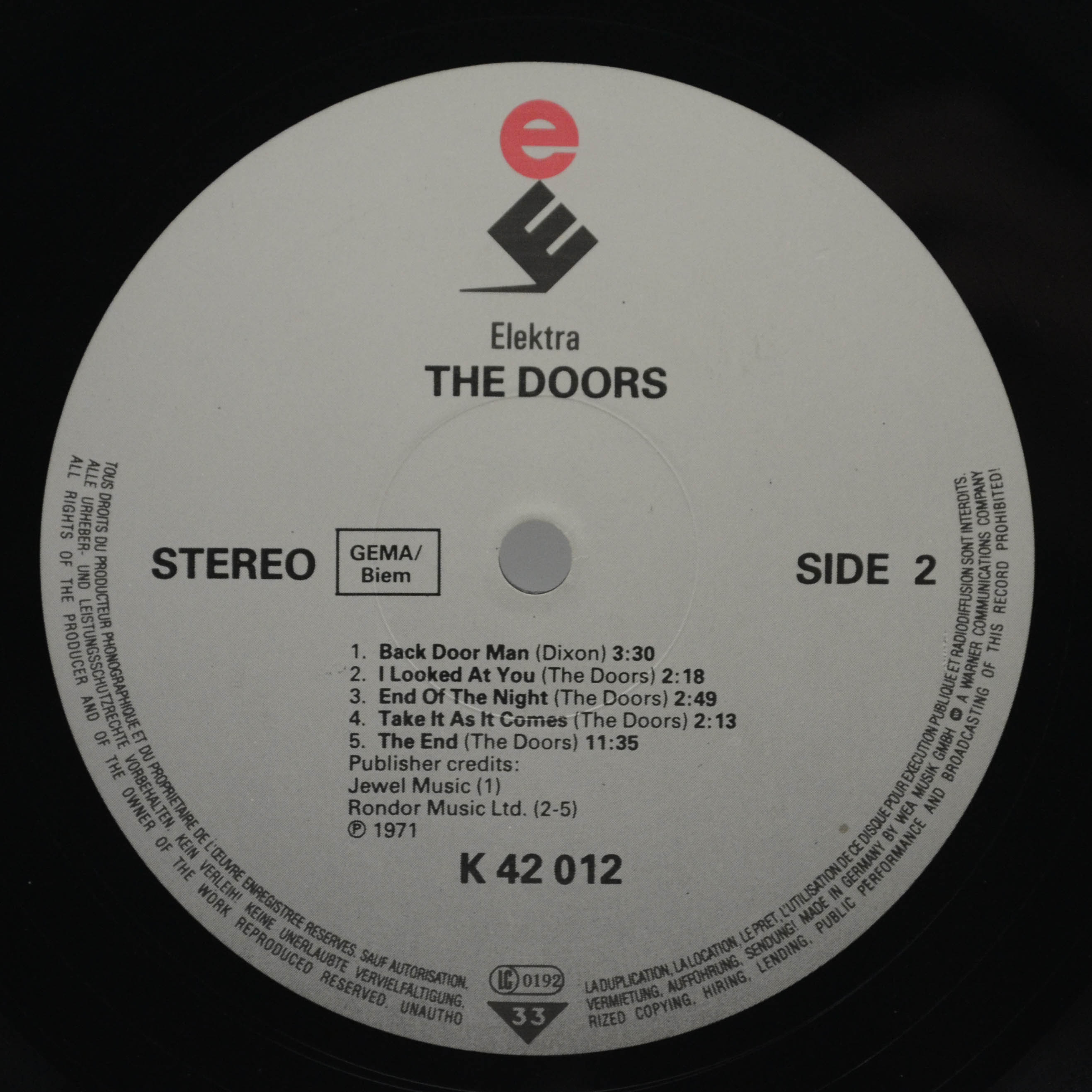 Doors — The Doors, 1967