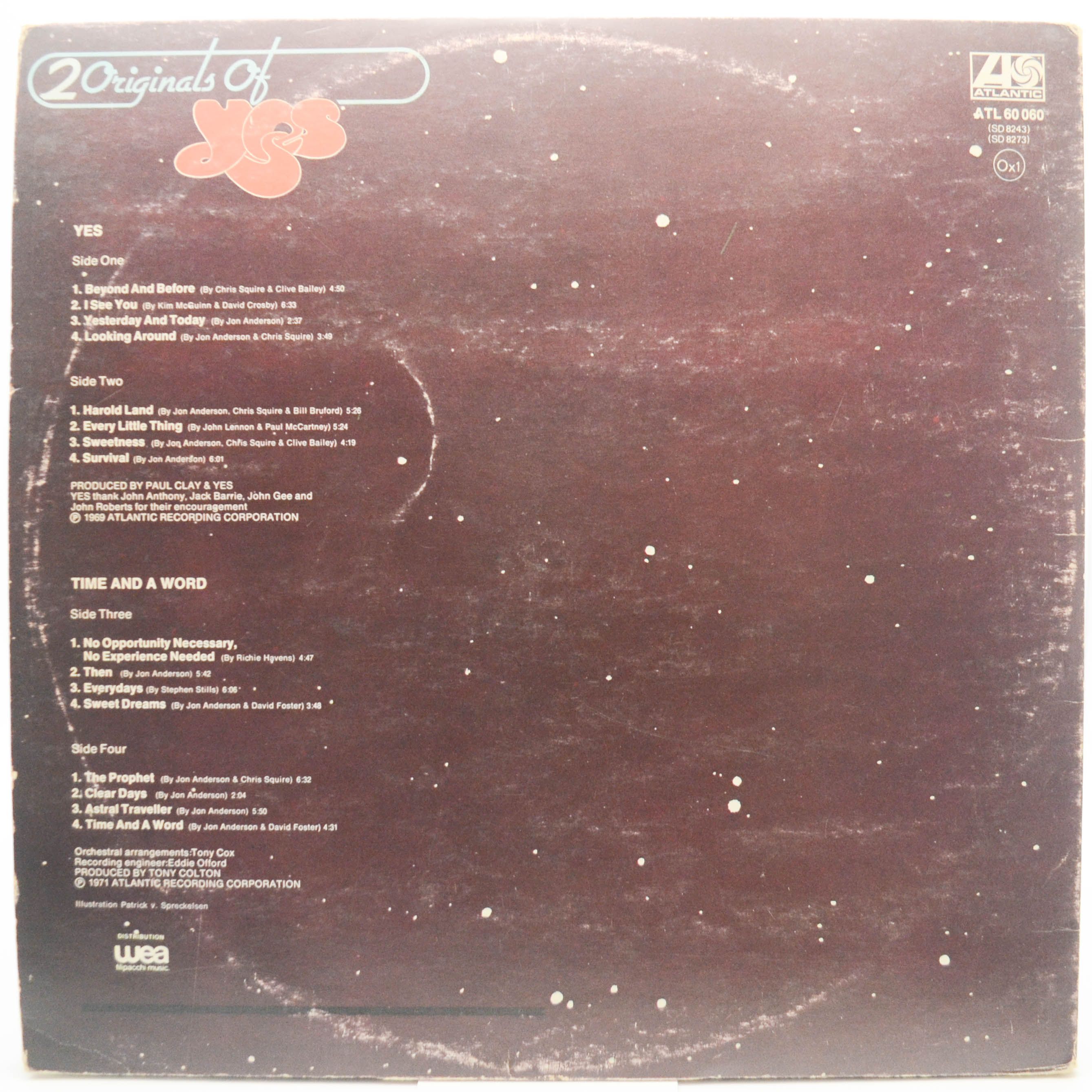 Yes — 2 Originals Of Yes (2LP), 1973