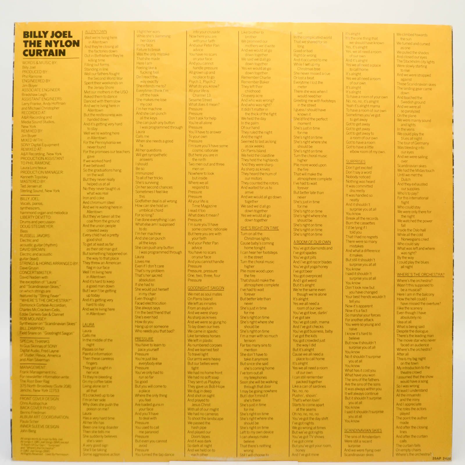 Billy Joel — The Nylon Curtain, 1982