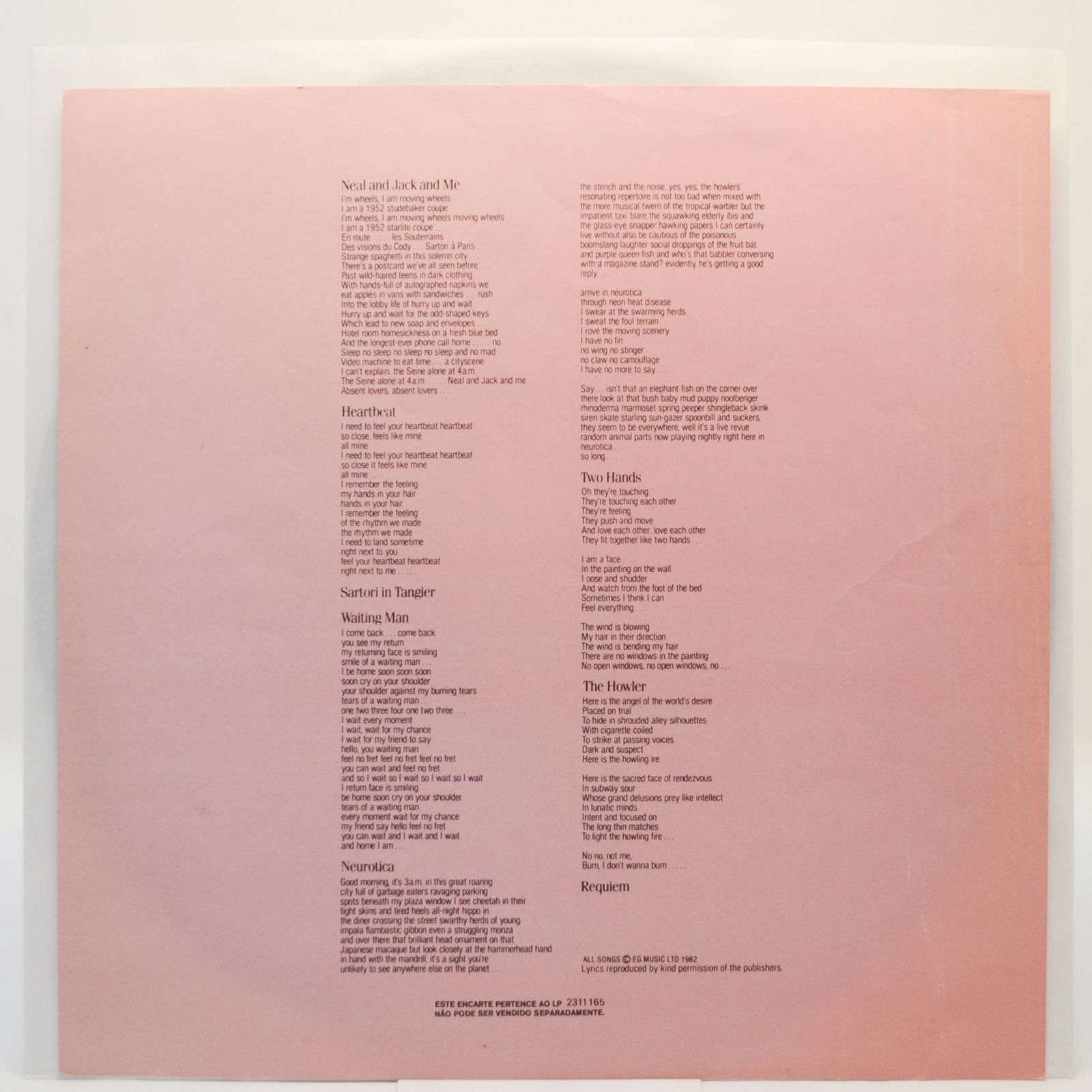 King Crimson — Beat, 1982