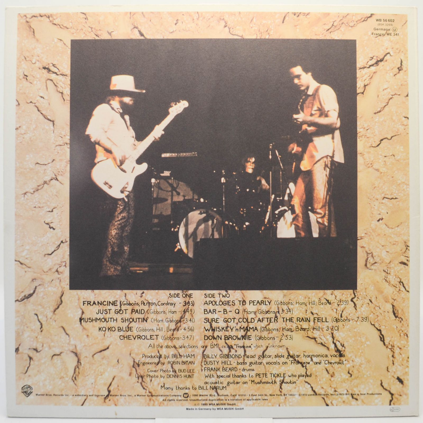 ZZ Top — Rio Grande Mud, 1972