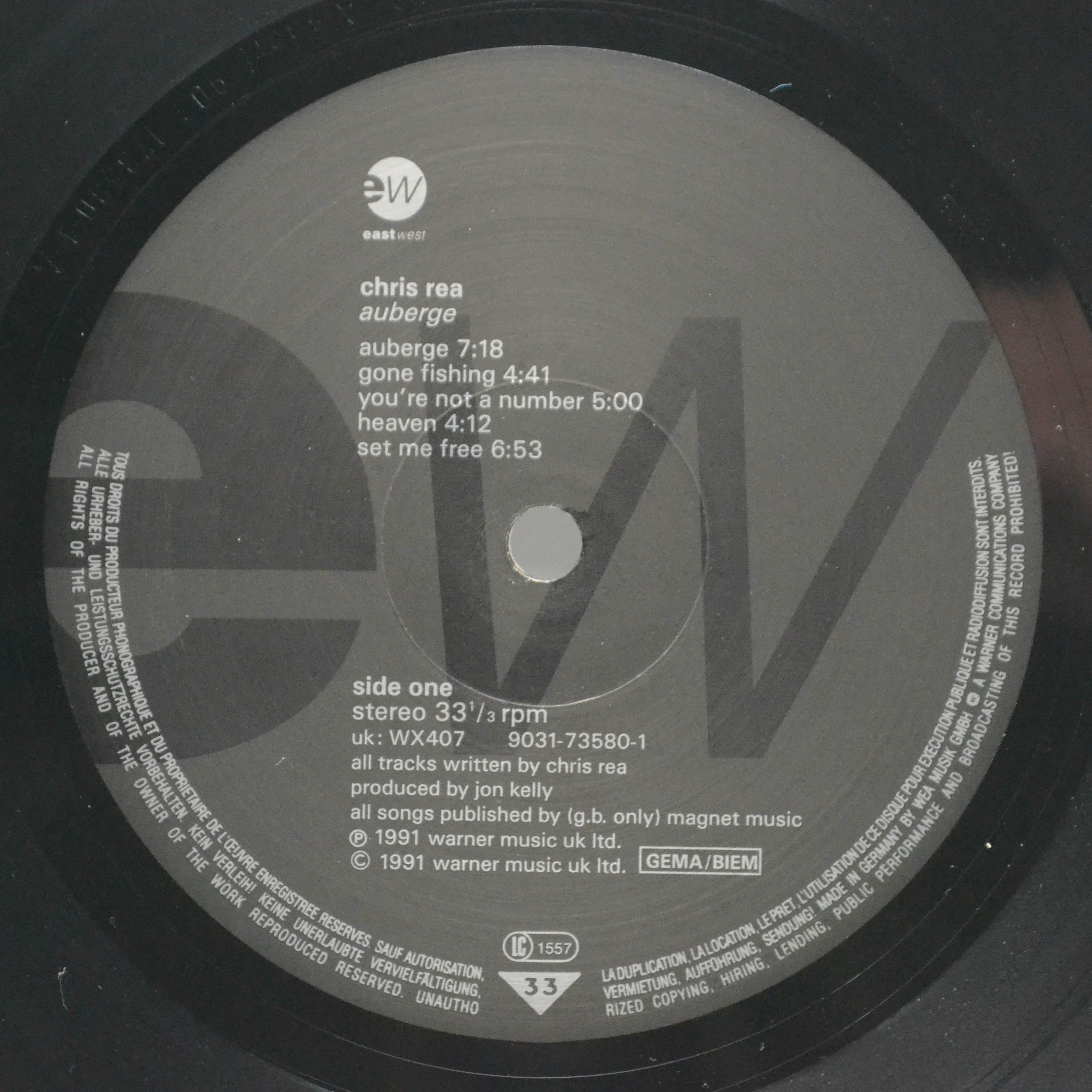 Chris Rea — Auberge, 1991