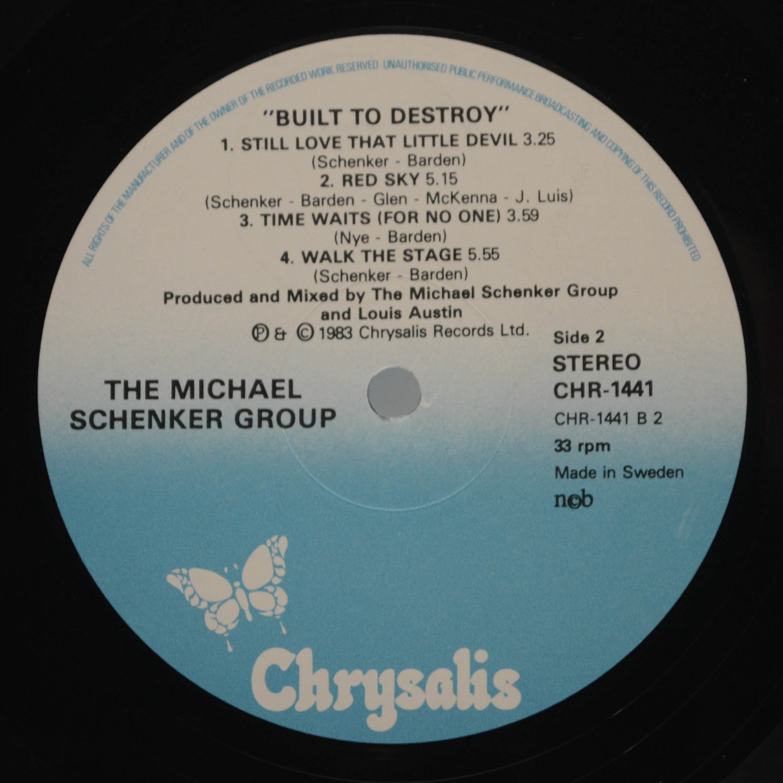 Michael Schenker Group — Built To Destroy, 1983