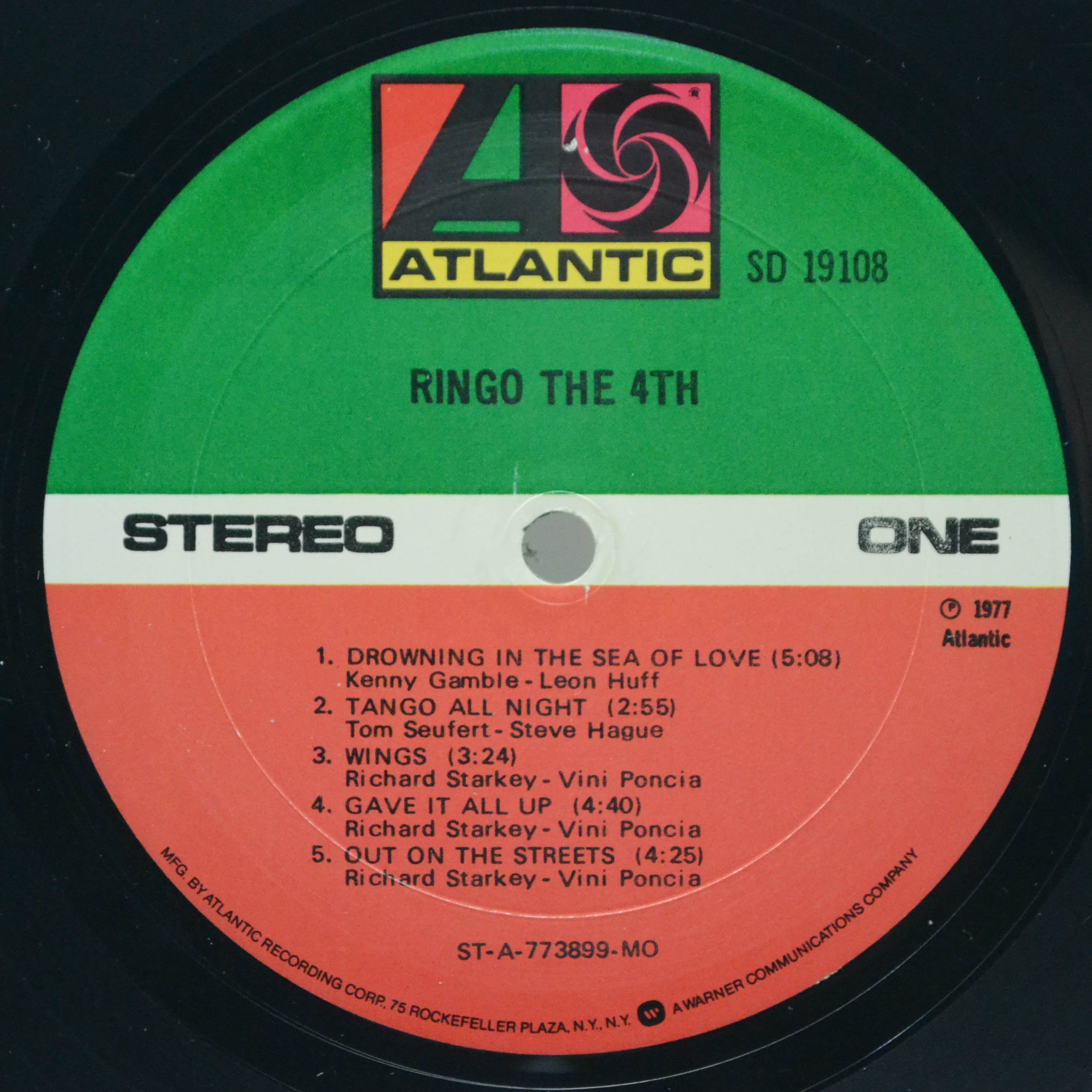 Ringo Starr — Ringo The 4th (USA), 1977